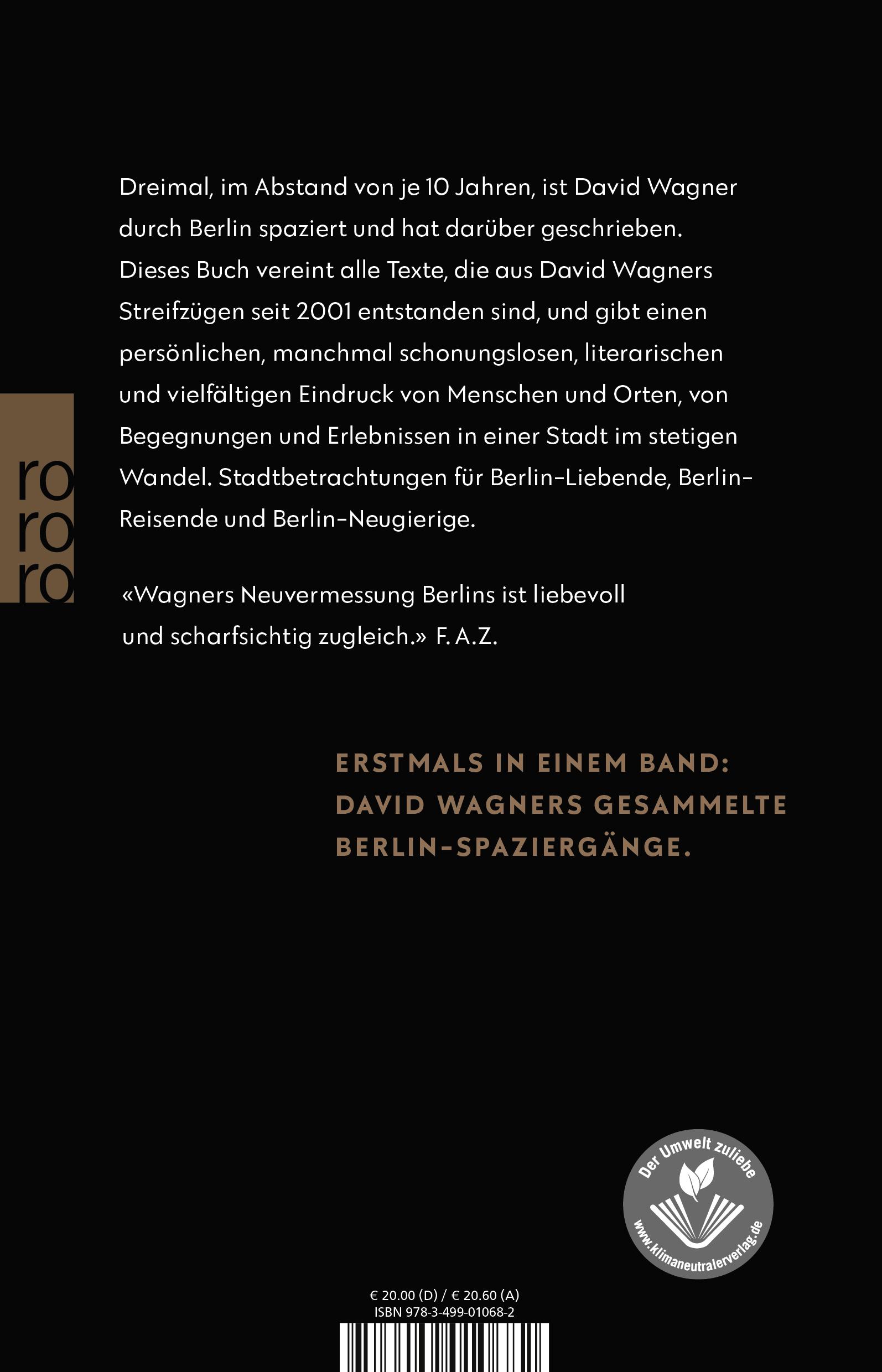 Rückseitencover Ich geh' so gern durch diese Stadt