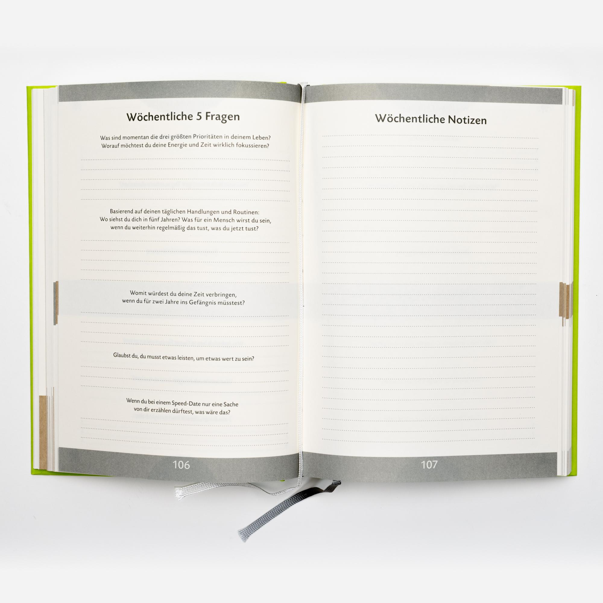 Beispielinhalt (Bild) Das 6-Minuten-Tagebuch (limone)