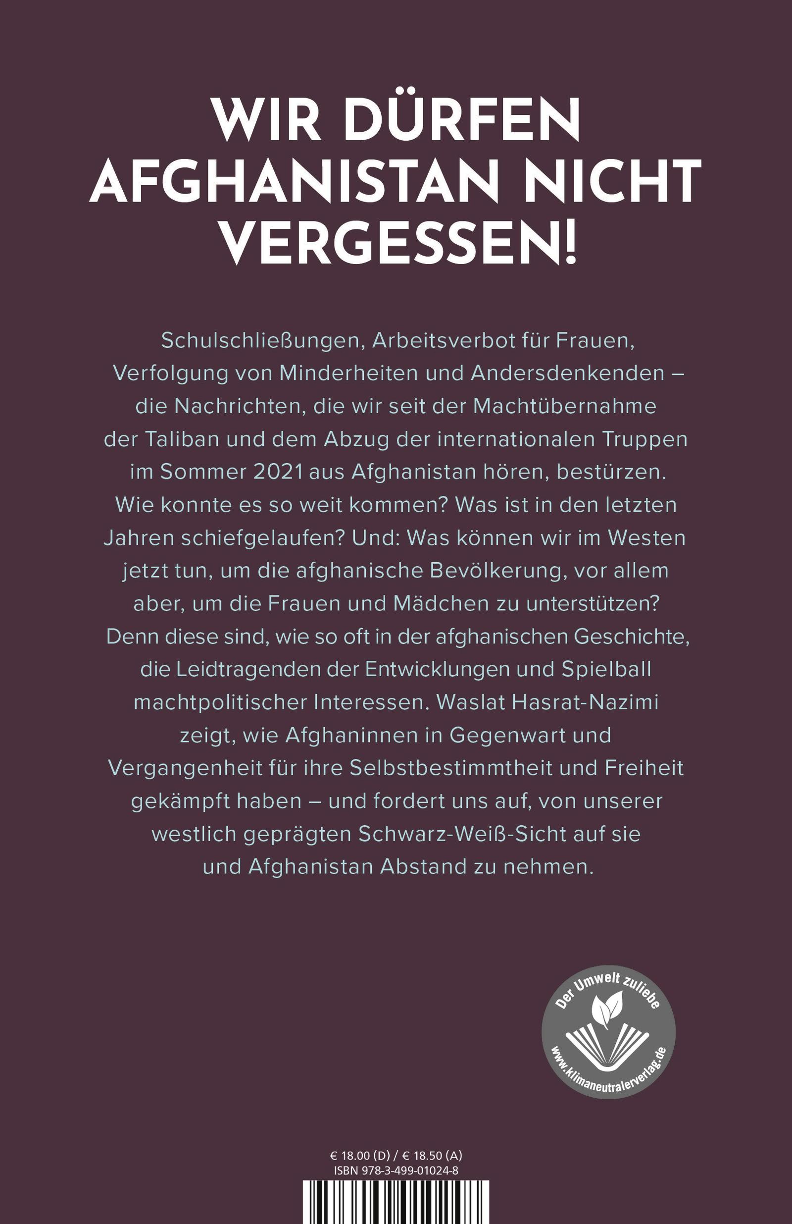 Rückseitencover Die Löwinnen von Afghanistan