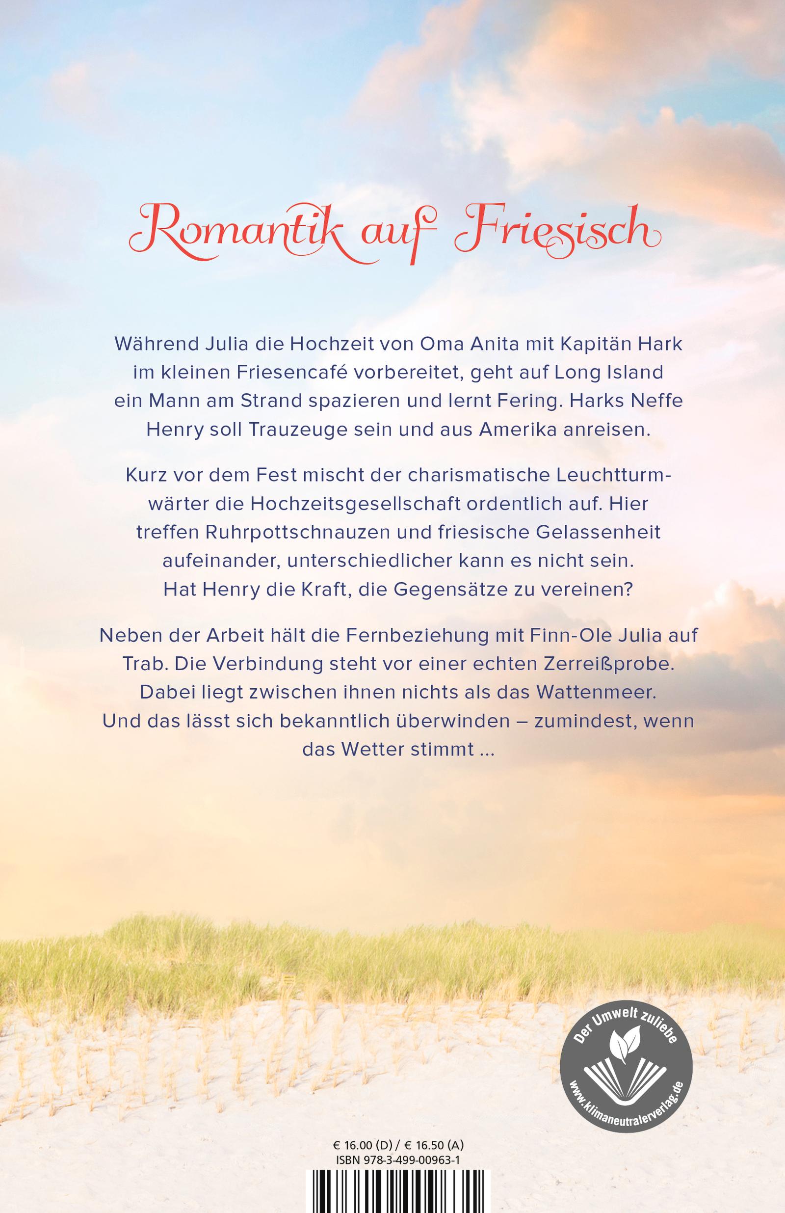 Rückseitencover Inselhochzeit im kleinen Friesencafé