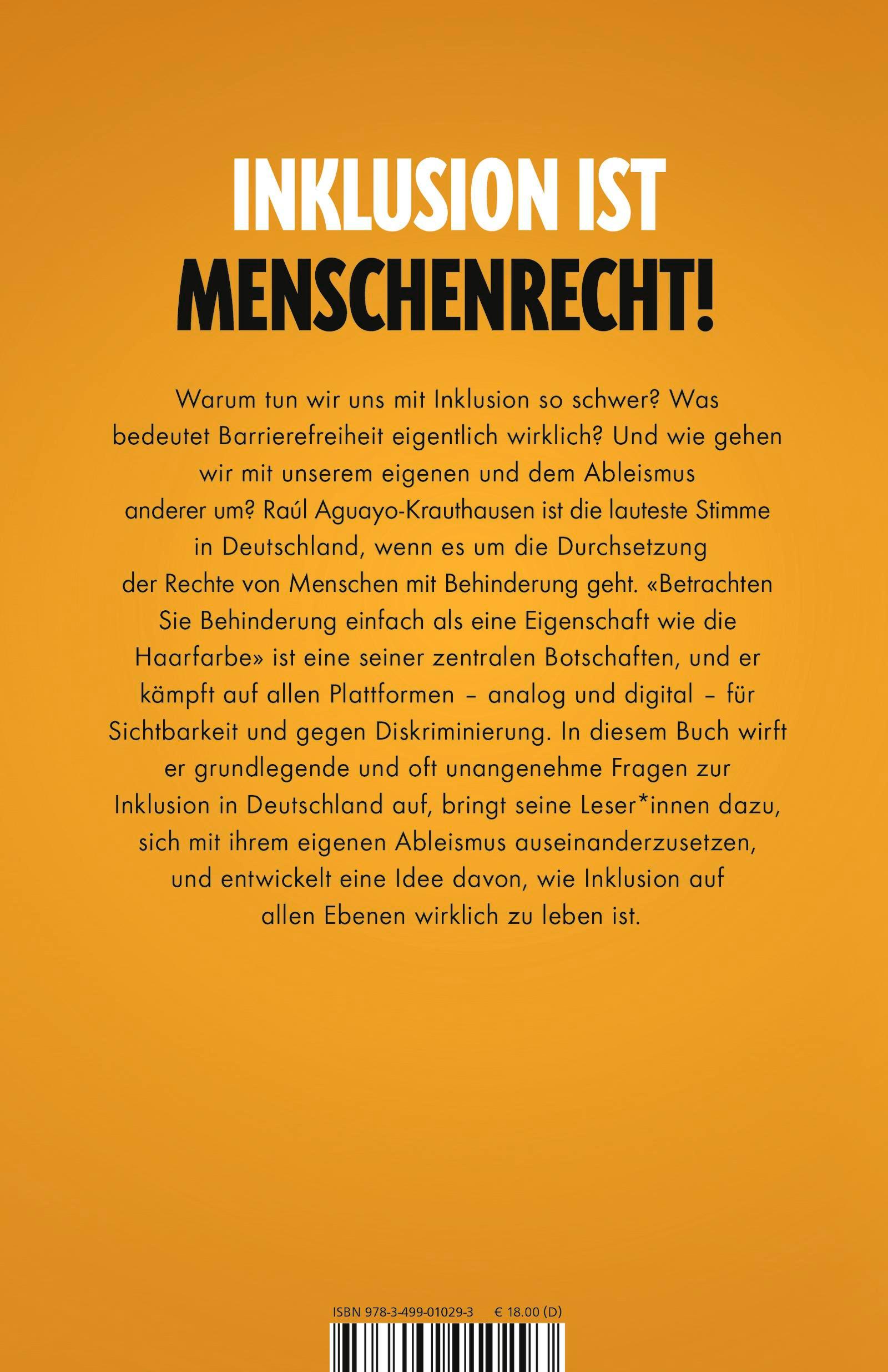 Rückseitencover Wer Inklusion will, findet einen Weg. Wer sie nicht will, findet Ausreden.