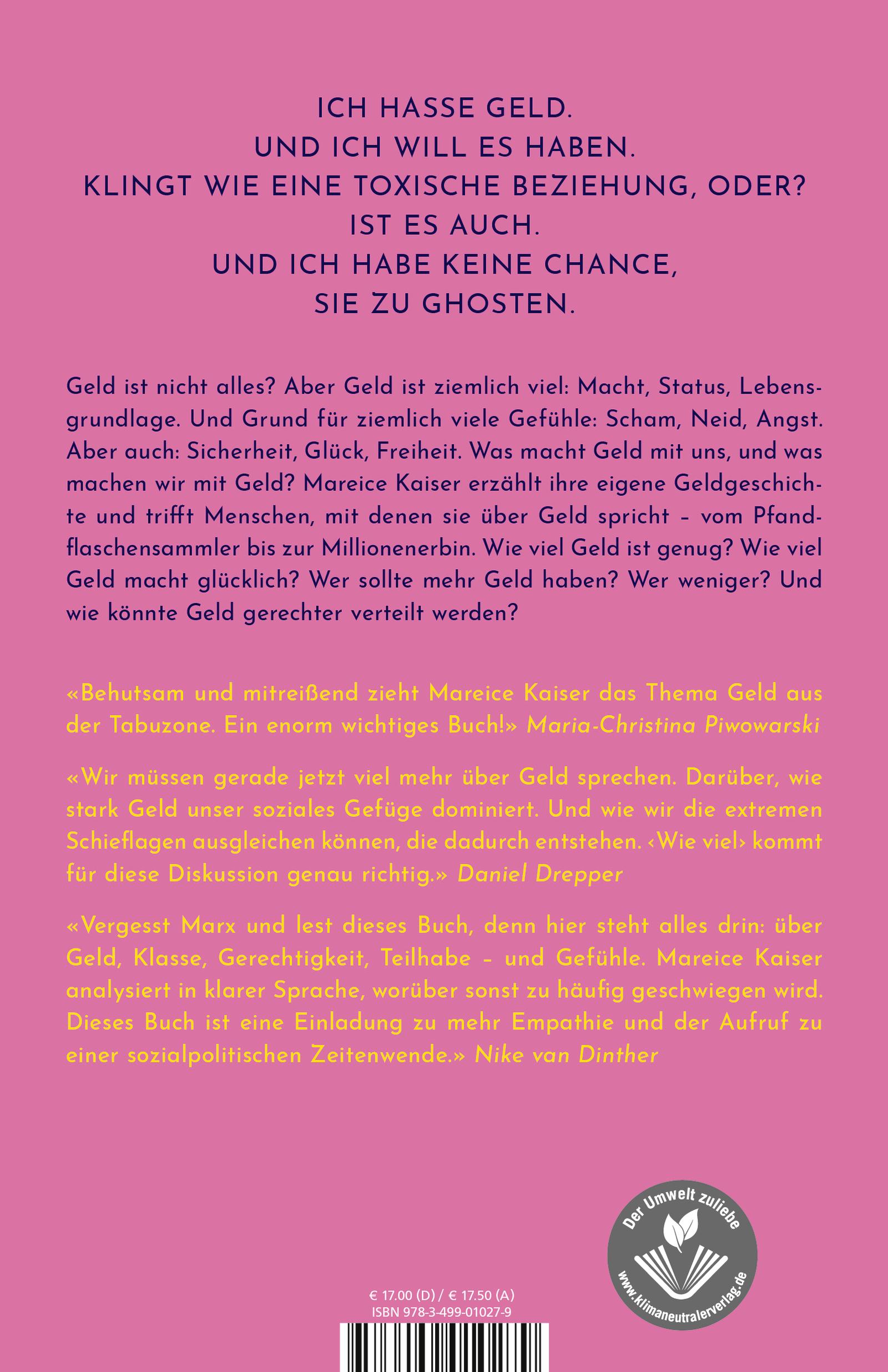 Rückseitencover Wie viel