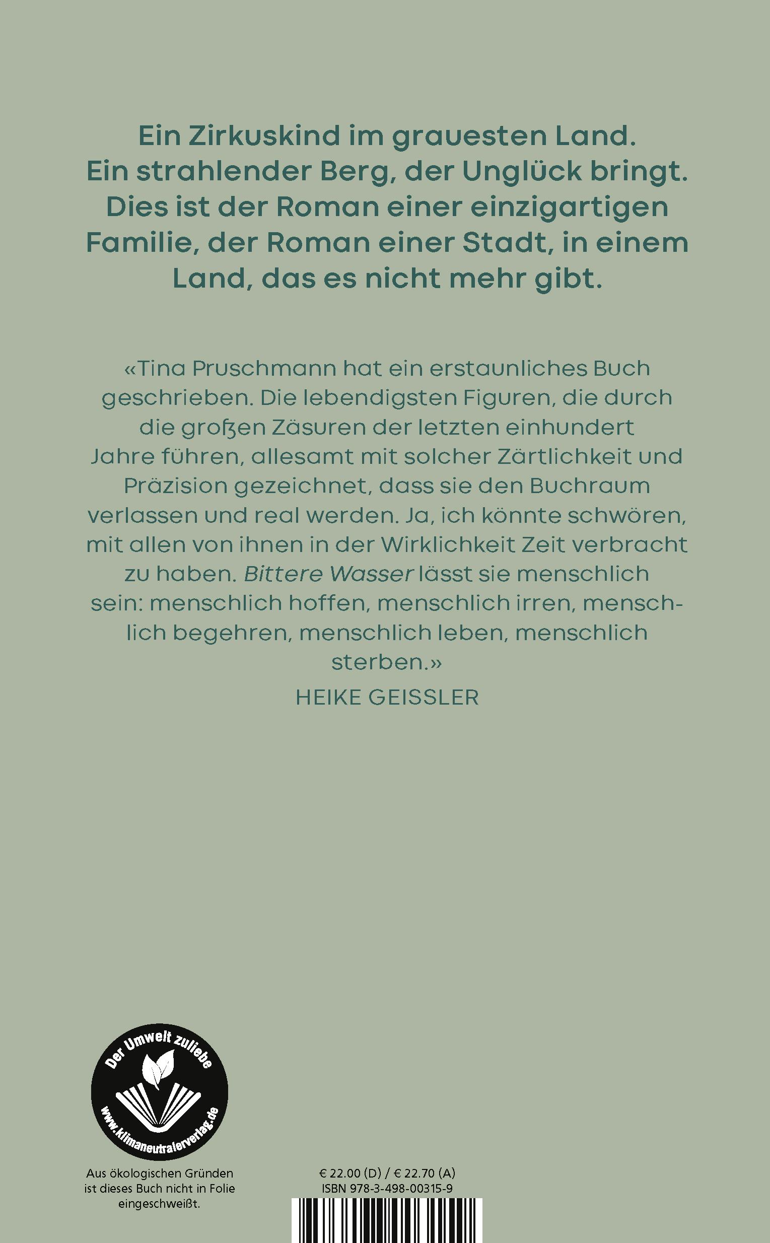 Rückseitencover Bittere Wasser