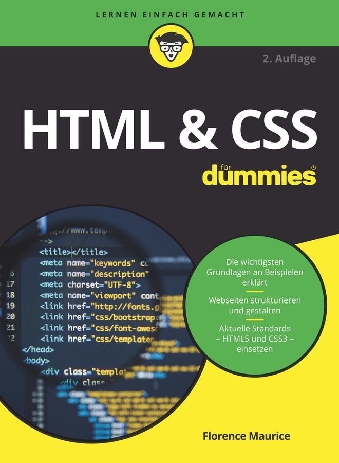 Vorderes Coverbild HTML & CSS für Dummies