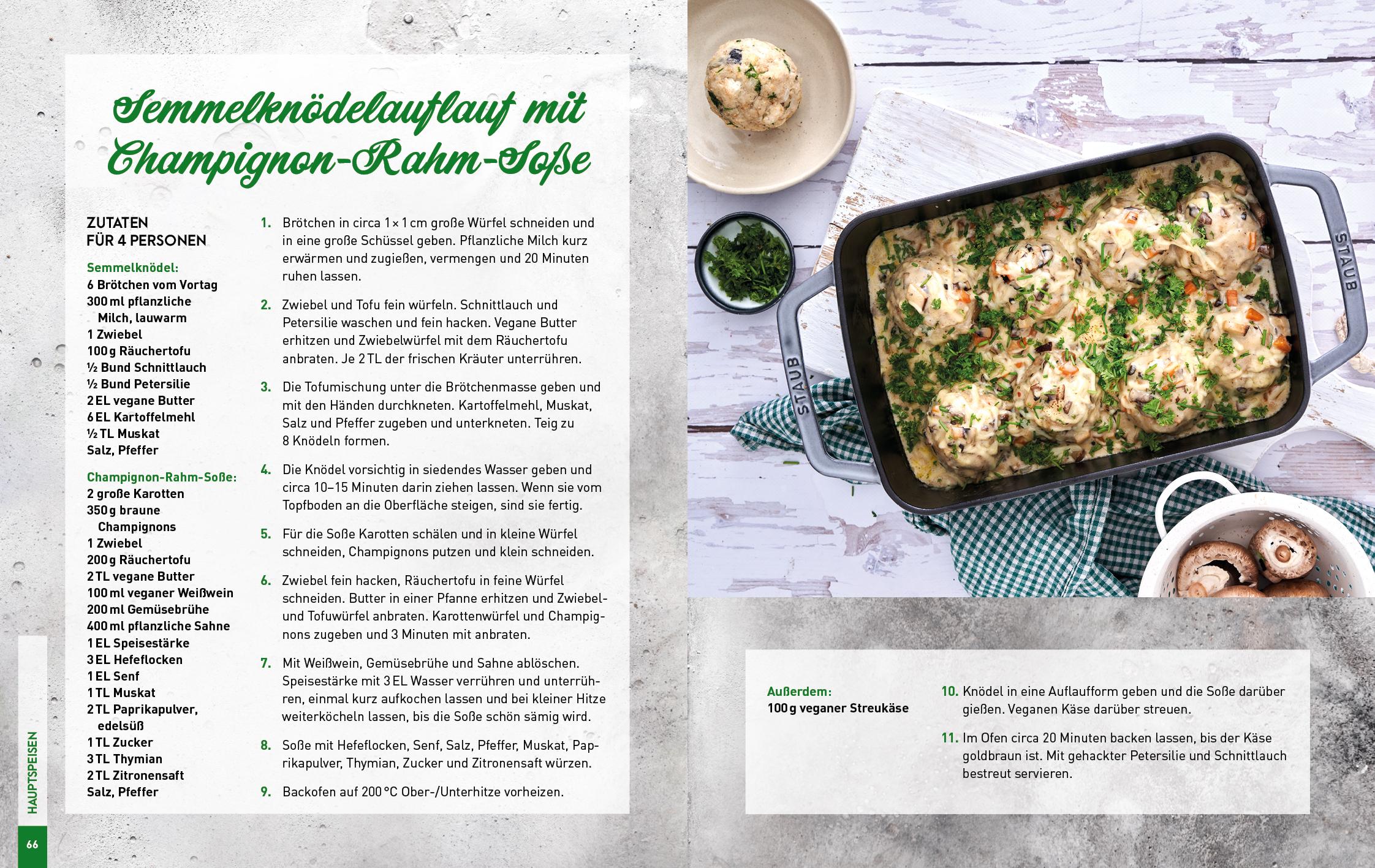Beispielinhalt (Bild) Heimatküche vegan
