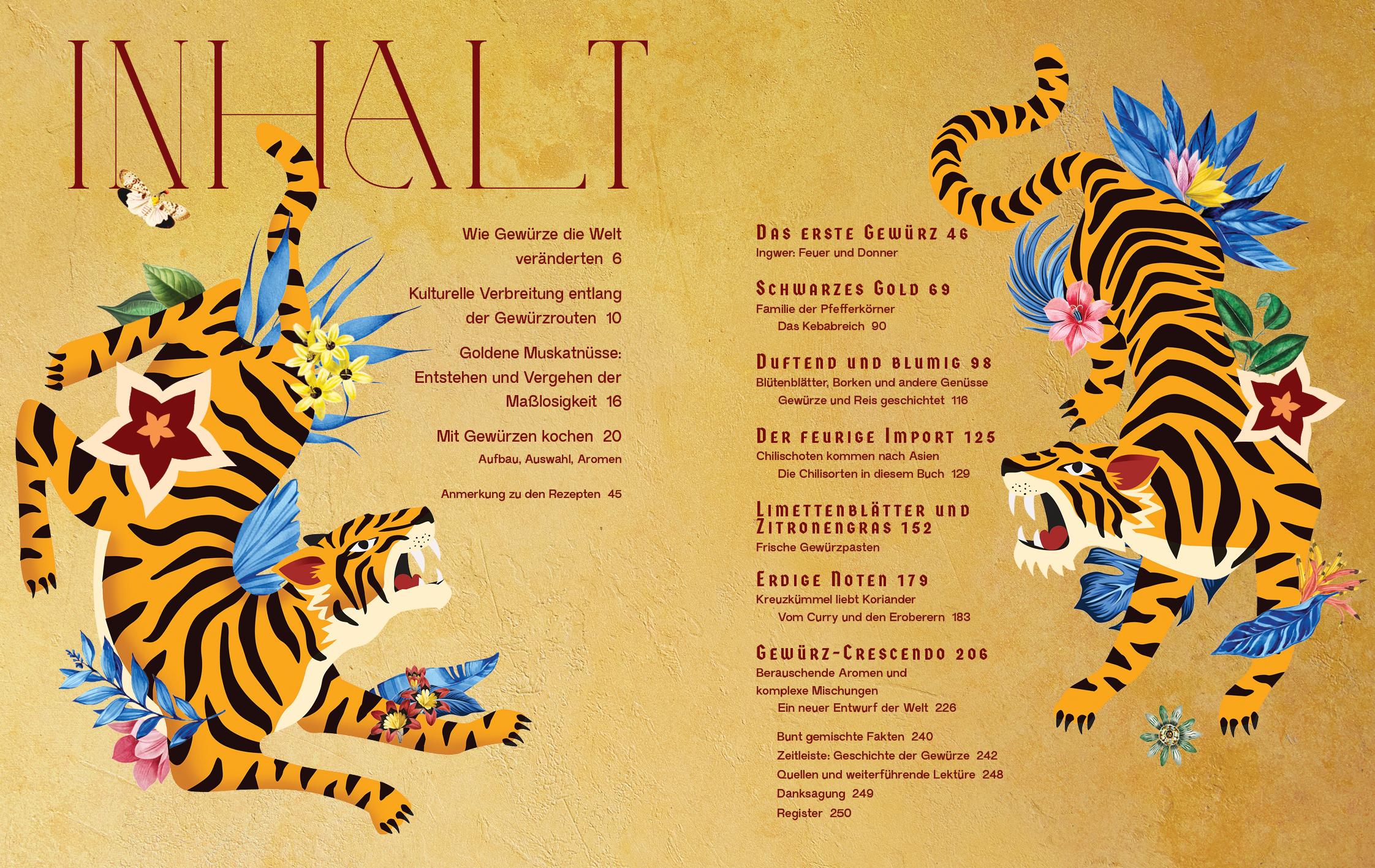 Beispielinhalt (Bild) Muskat, Zimt und Kardamom