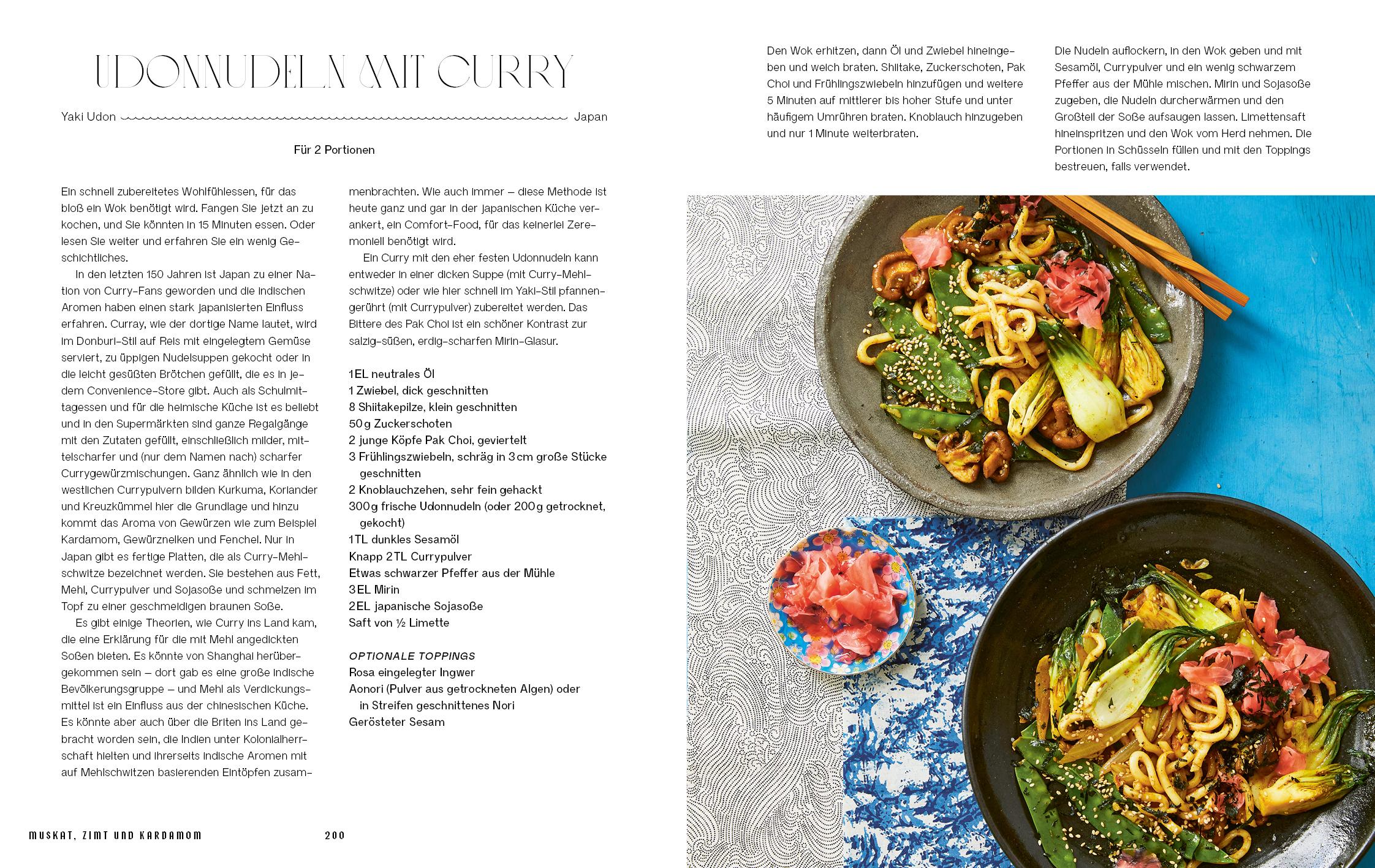 Beispielinhalt (Bild) Muskat, Zimt und Kardamom