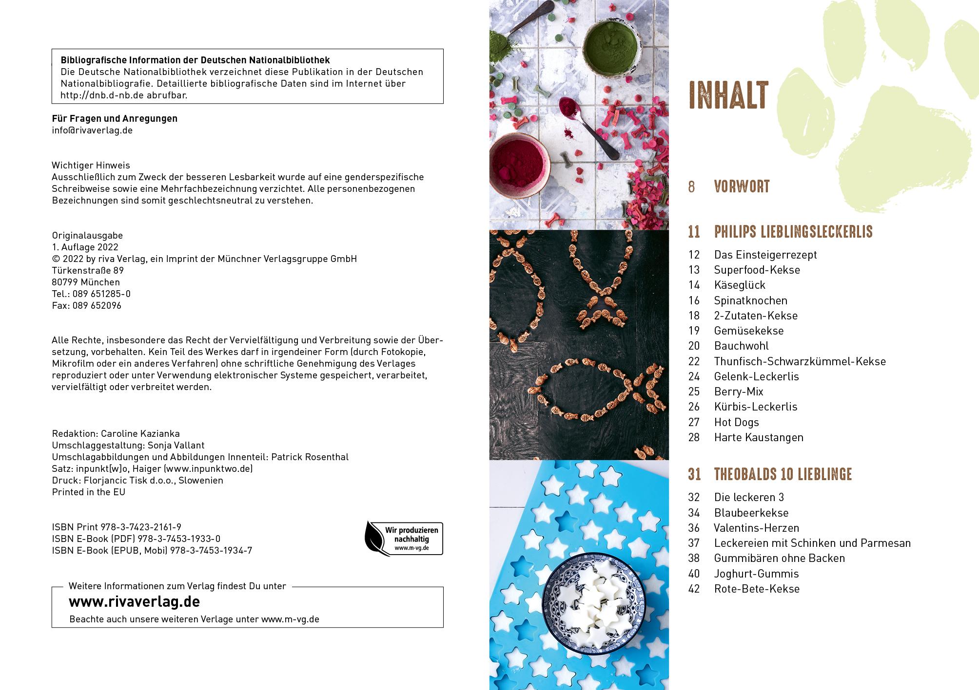 Beispielinhalt (Bild) Hundekekse von der Backmatte