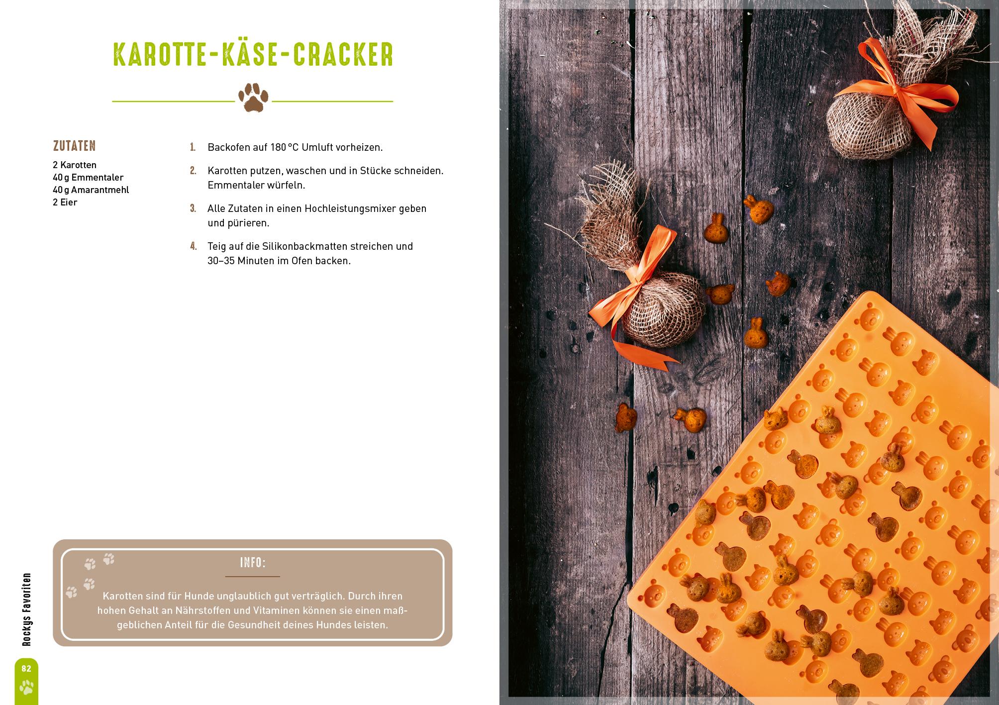 Beispielinhalt (Bild) Hundekekse von der Backmatte