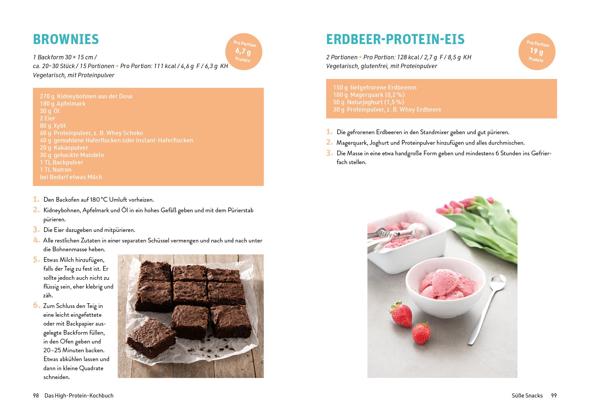 Beispielinhalt (Bild) Das High-Protein-Kochbuch