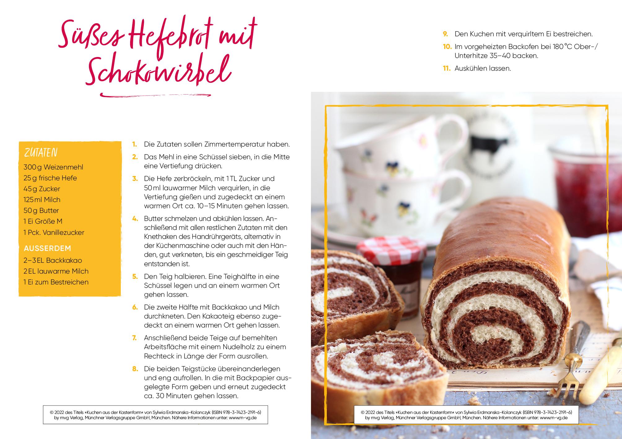 Beispielinhalt (Bild) Kuchen aus der Kastenform