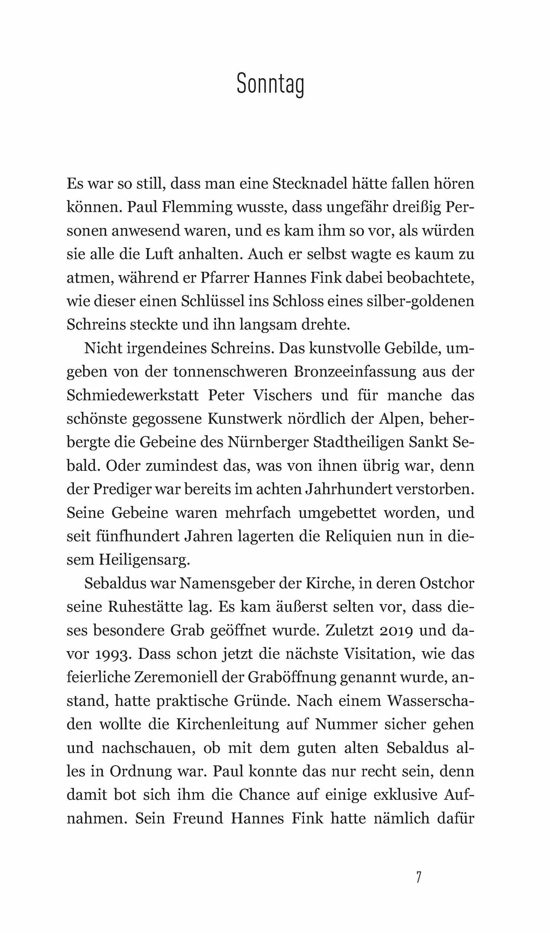 Beispielinhalt (Bild) Sebalds Fluch