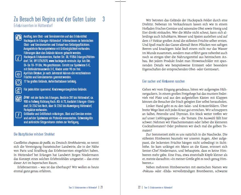 Beispielinhalt (Bild) Der Ausflugsverführer Franken für Familien