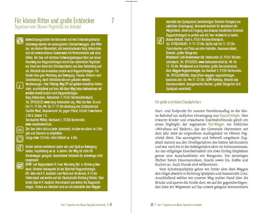 Beispielinhalt (Bild) Der Ausflugsverführer Franken für Familien