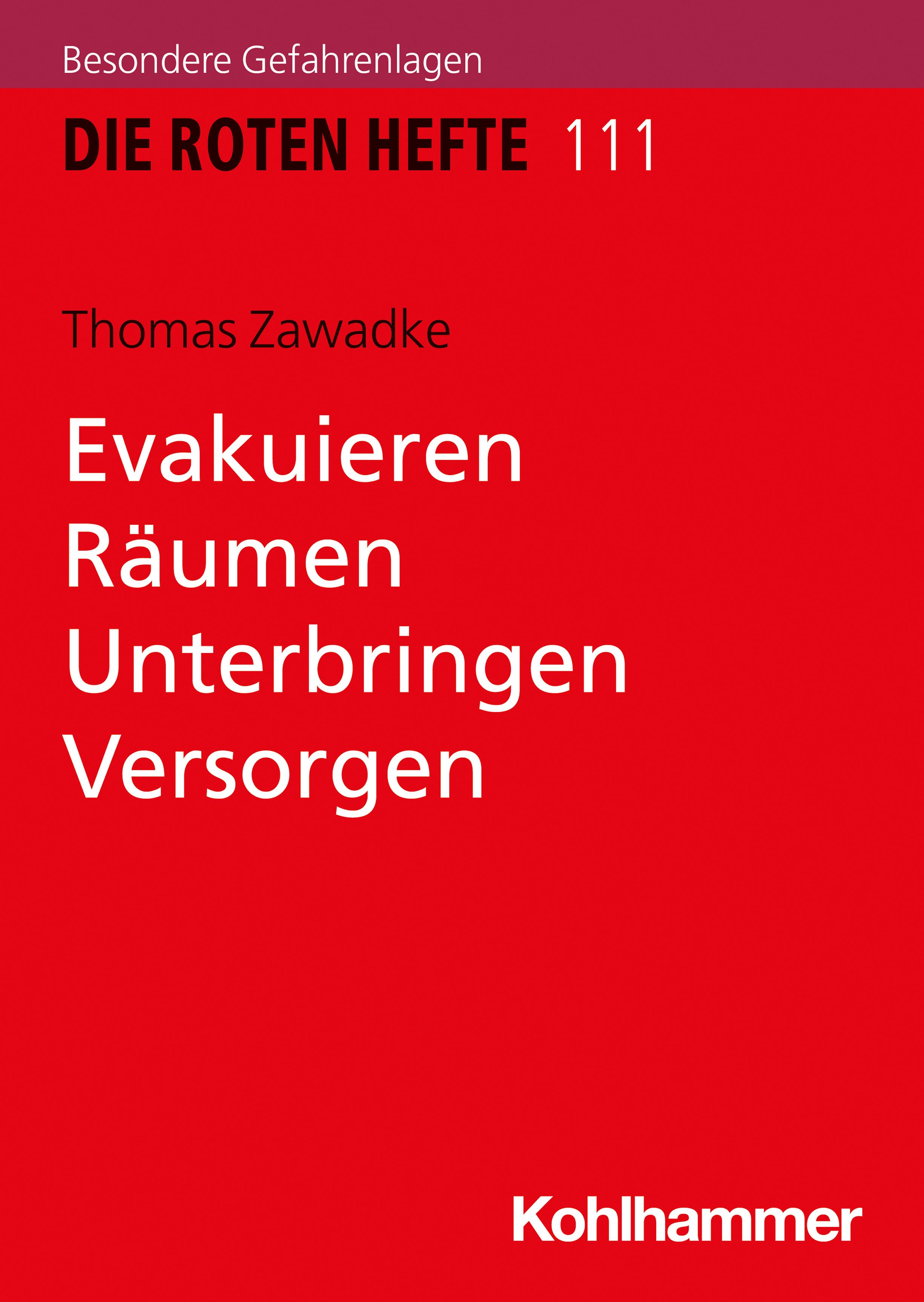 Vorderes Coverbild Evakuieren, Räumen, Unterbringen, Versorgen