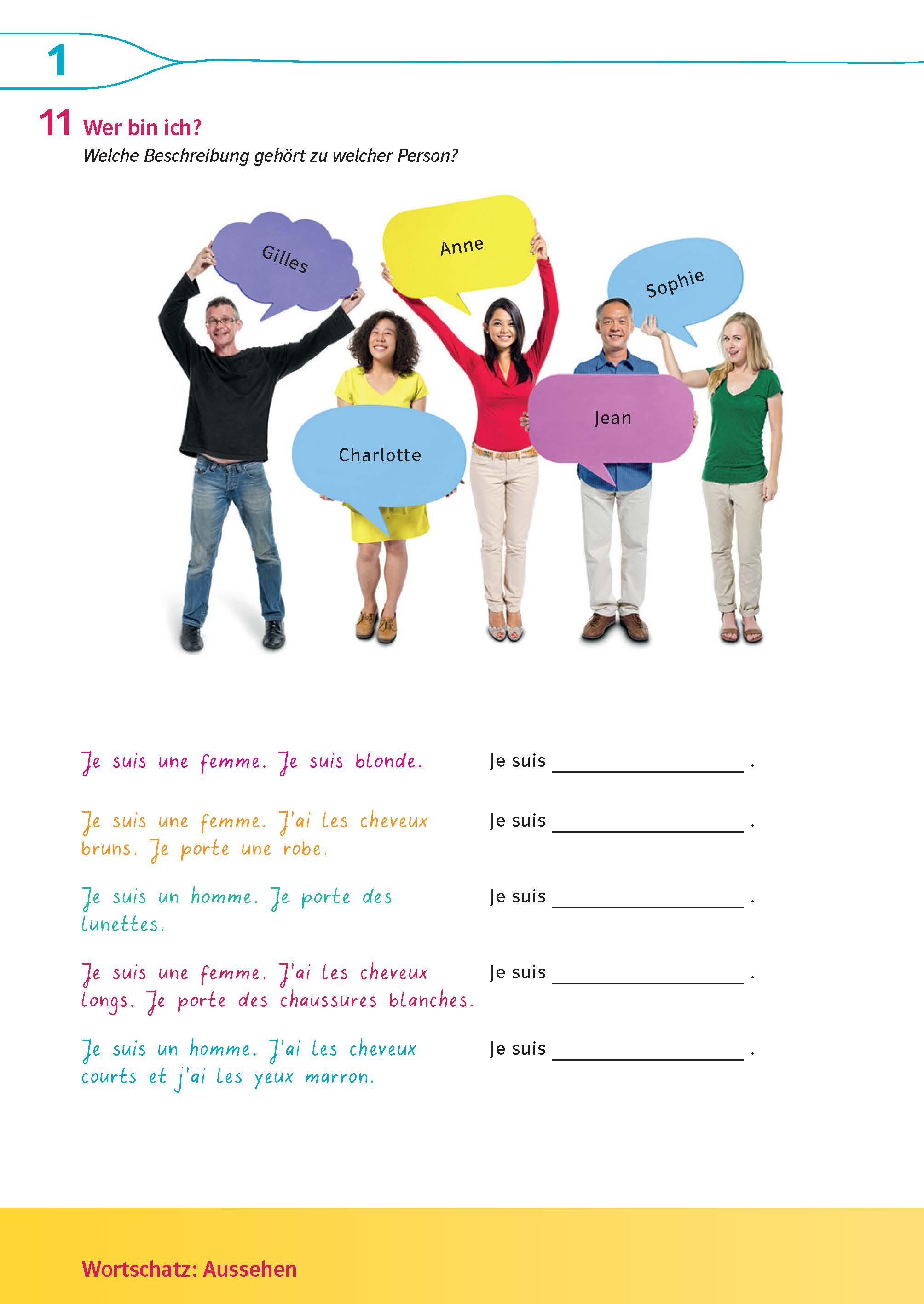 Beispielinhalt (Bild) Découvertes 2 (ab 2020) - Übungsblock 2. Lernjahr