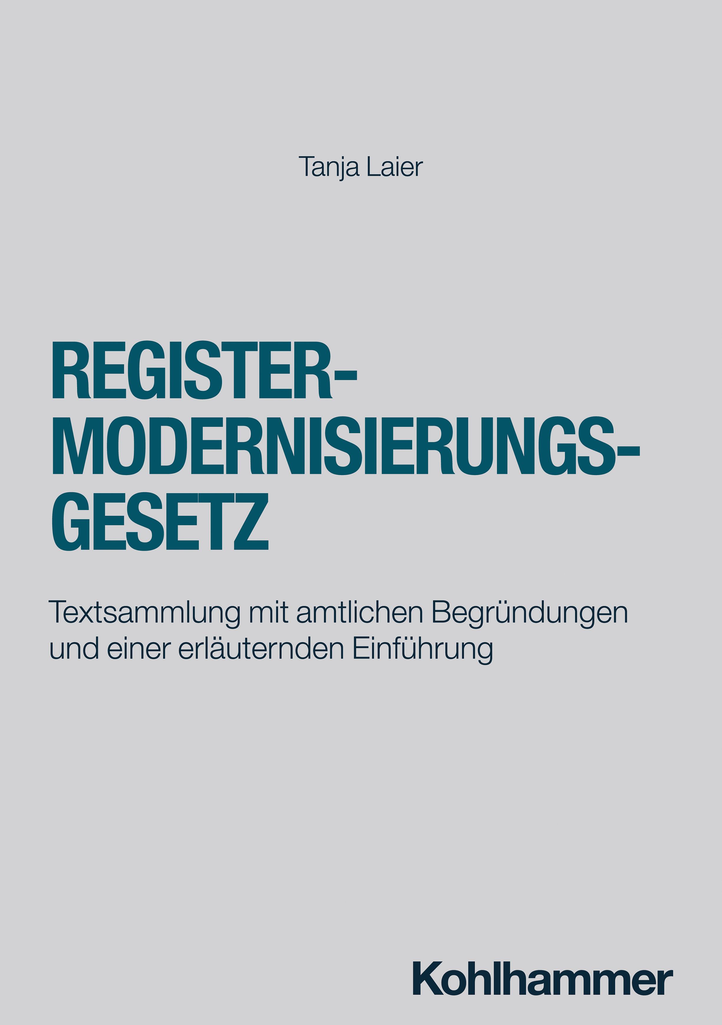 Vorderes Coverbild Registermodernisierungsgesetz