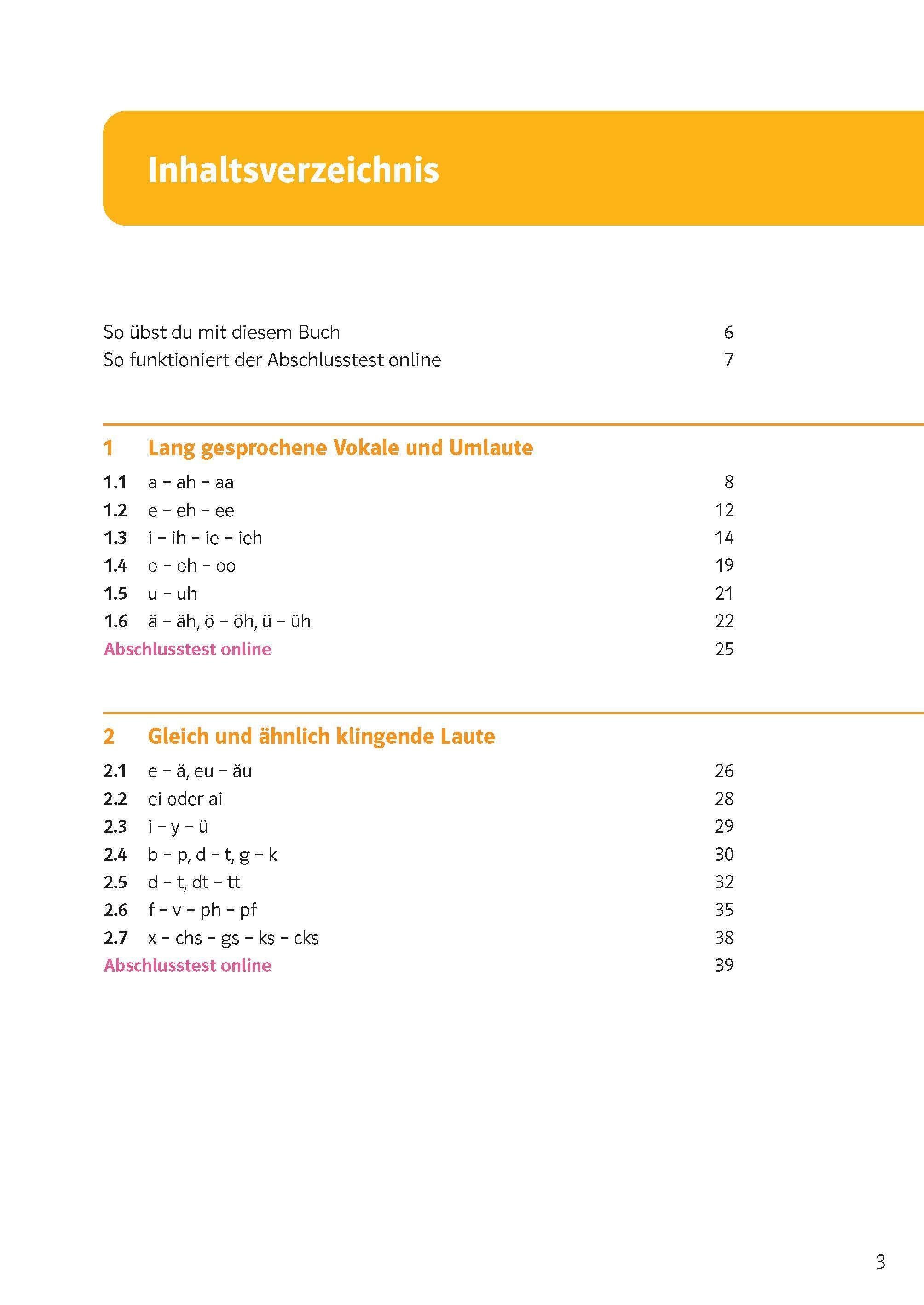 Beispielinhalt (Bild) Klett Sicher in Deutsch Rechtschreibung 7./8. Klasse