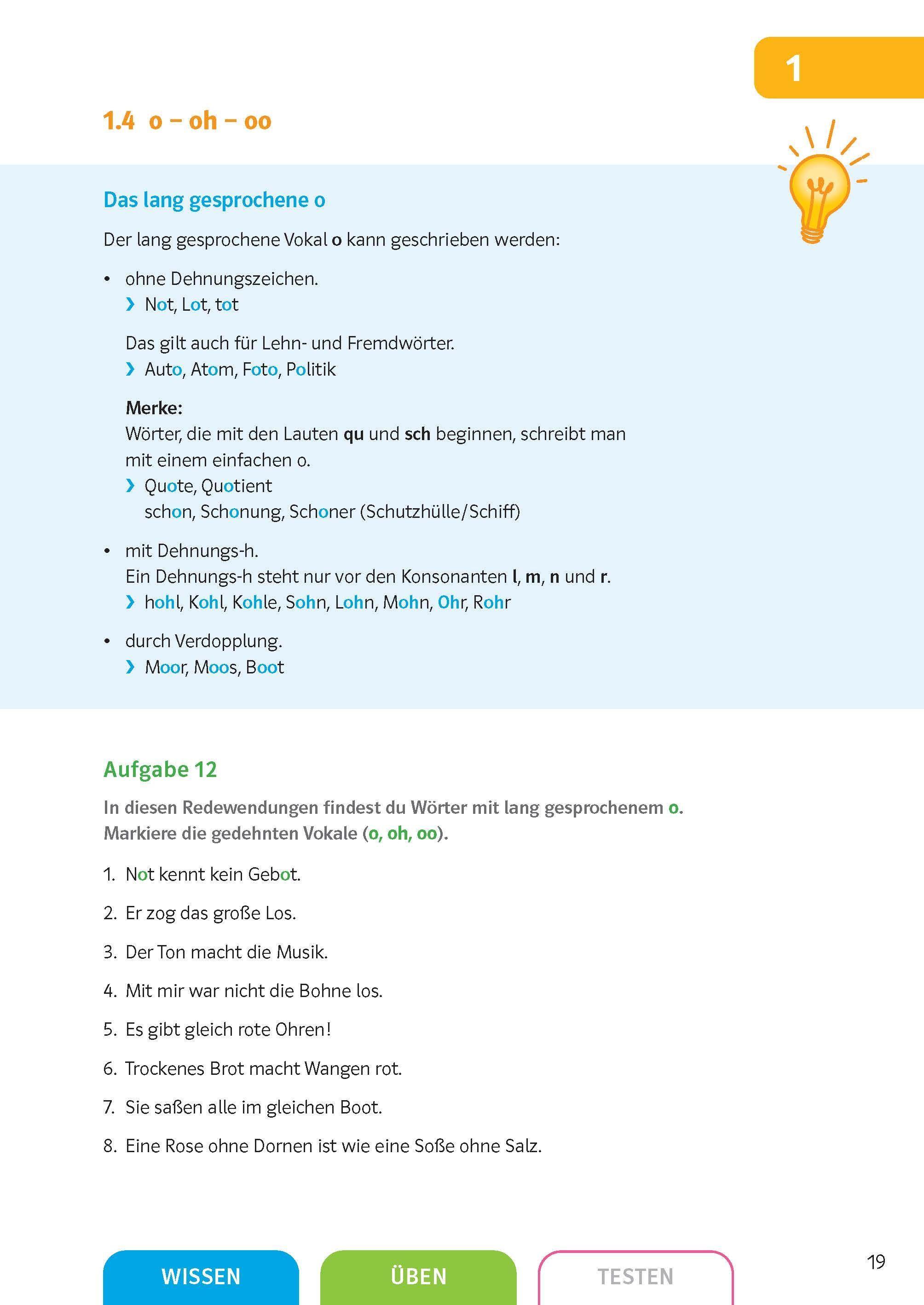 Beispielinhalt (Bild) Klett Sicher in Deutsch Rechtschreibung 7./8. Klasse