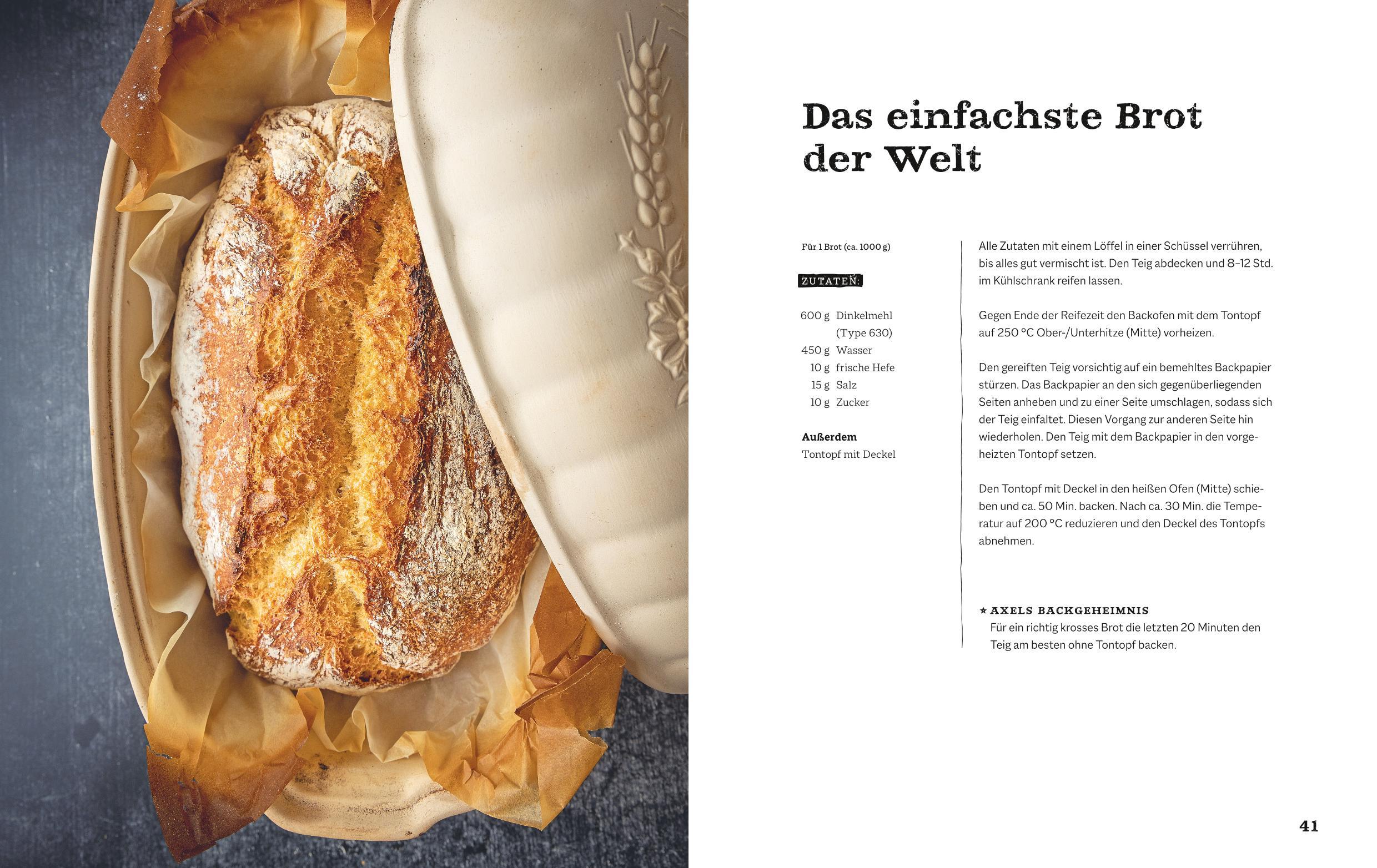 Beispielinhalt (Bild) Das einfachste Brot der Welt