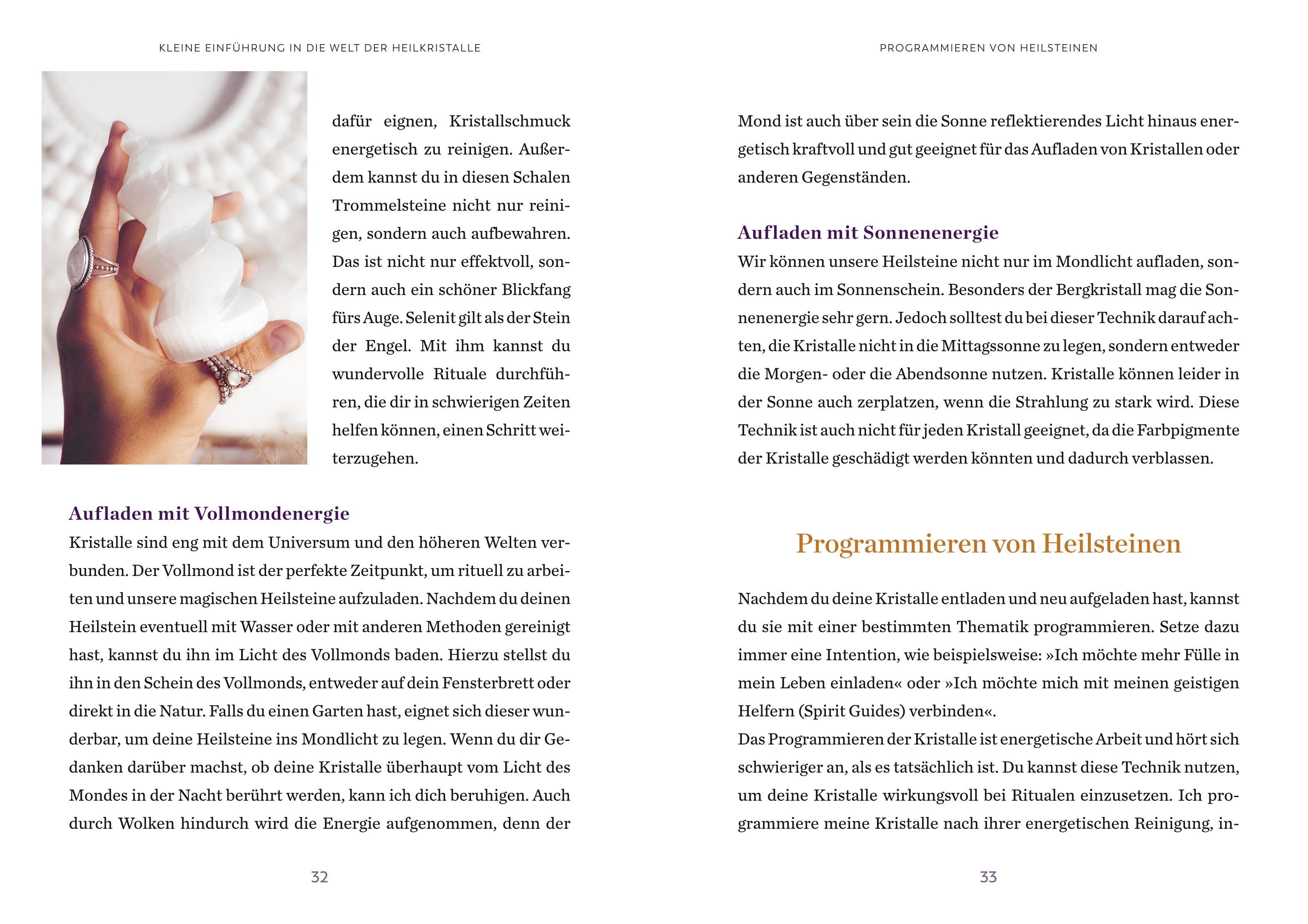 Beispielinhalt (Bild) Die Magie der Heilkristalle