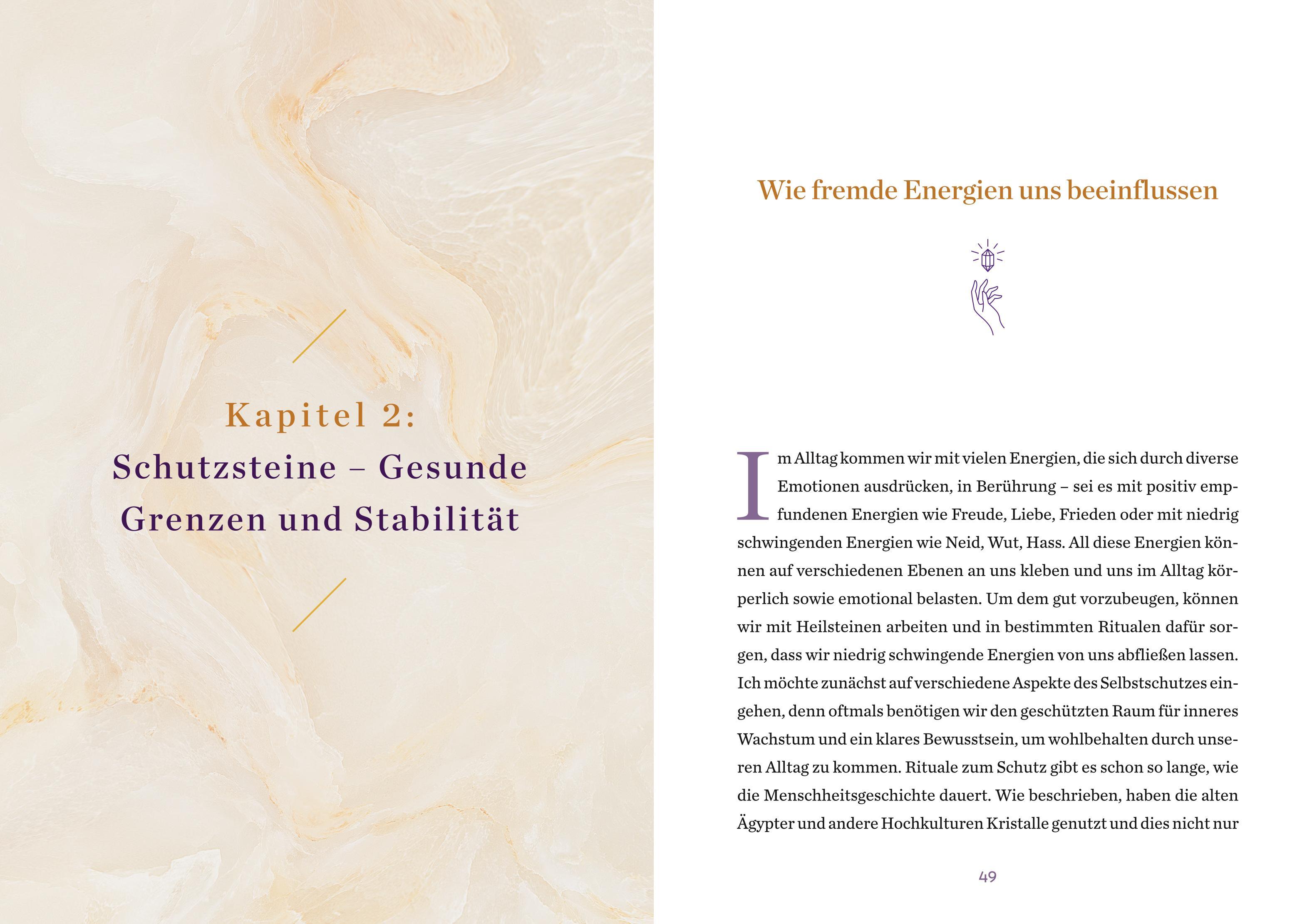 Beispielinhalt (Bild) Die Magie der Heilkristalle