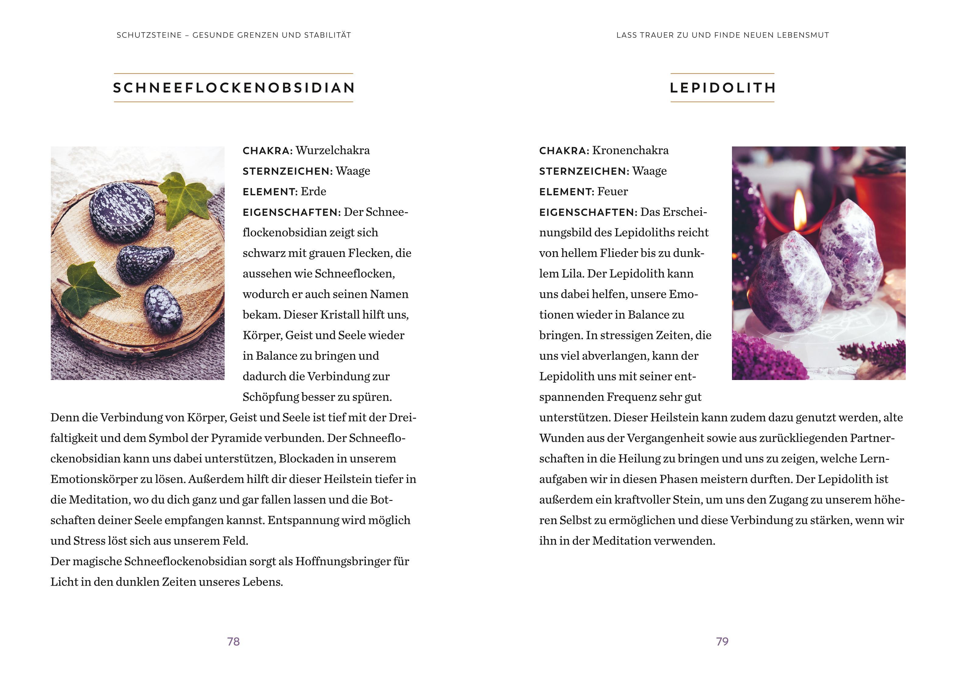 Beispielinhalt (Bild) Die Magie der Heilkristalle