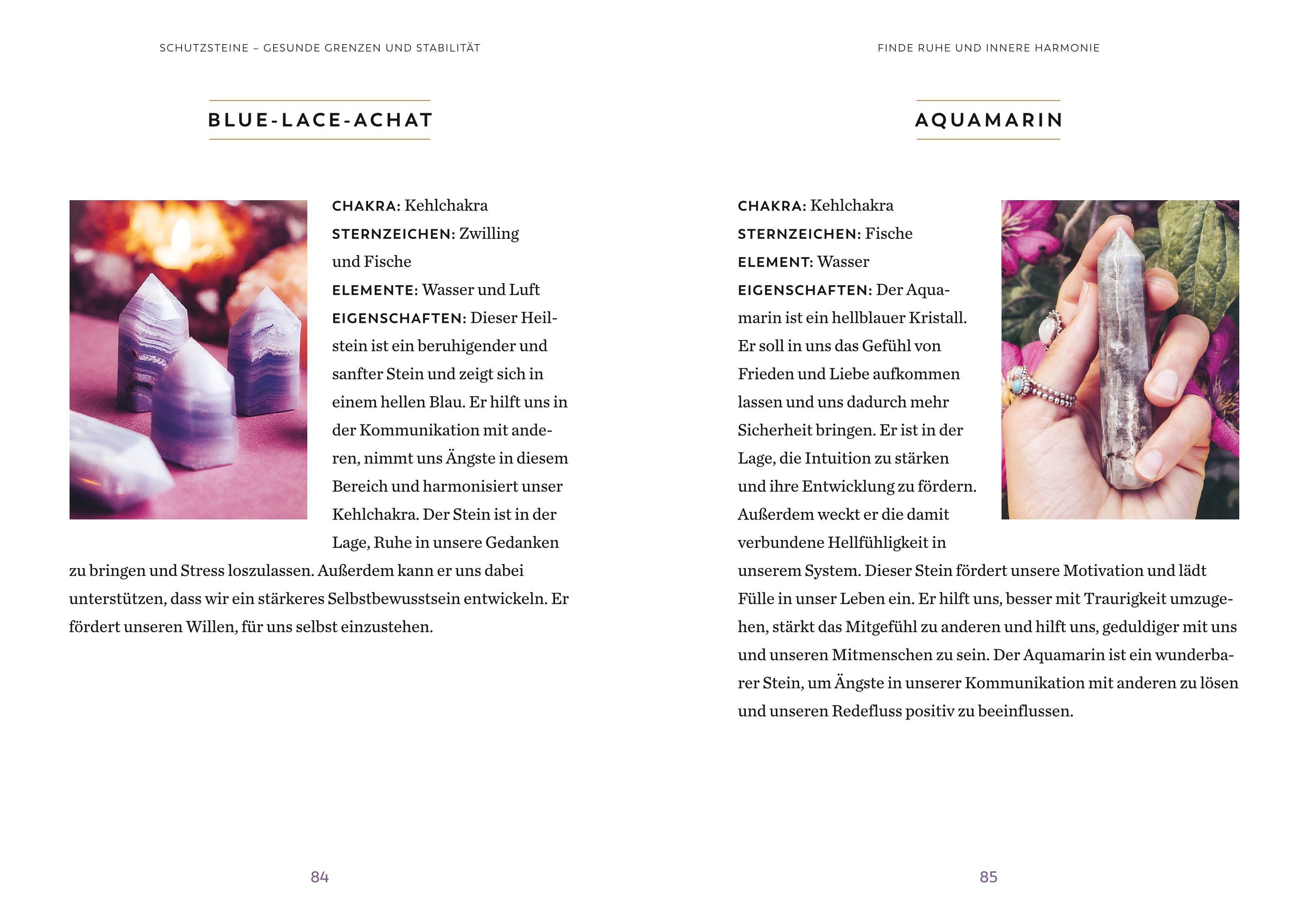 Beispielinhalt (Bild) Die Magie der Heilkristalle