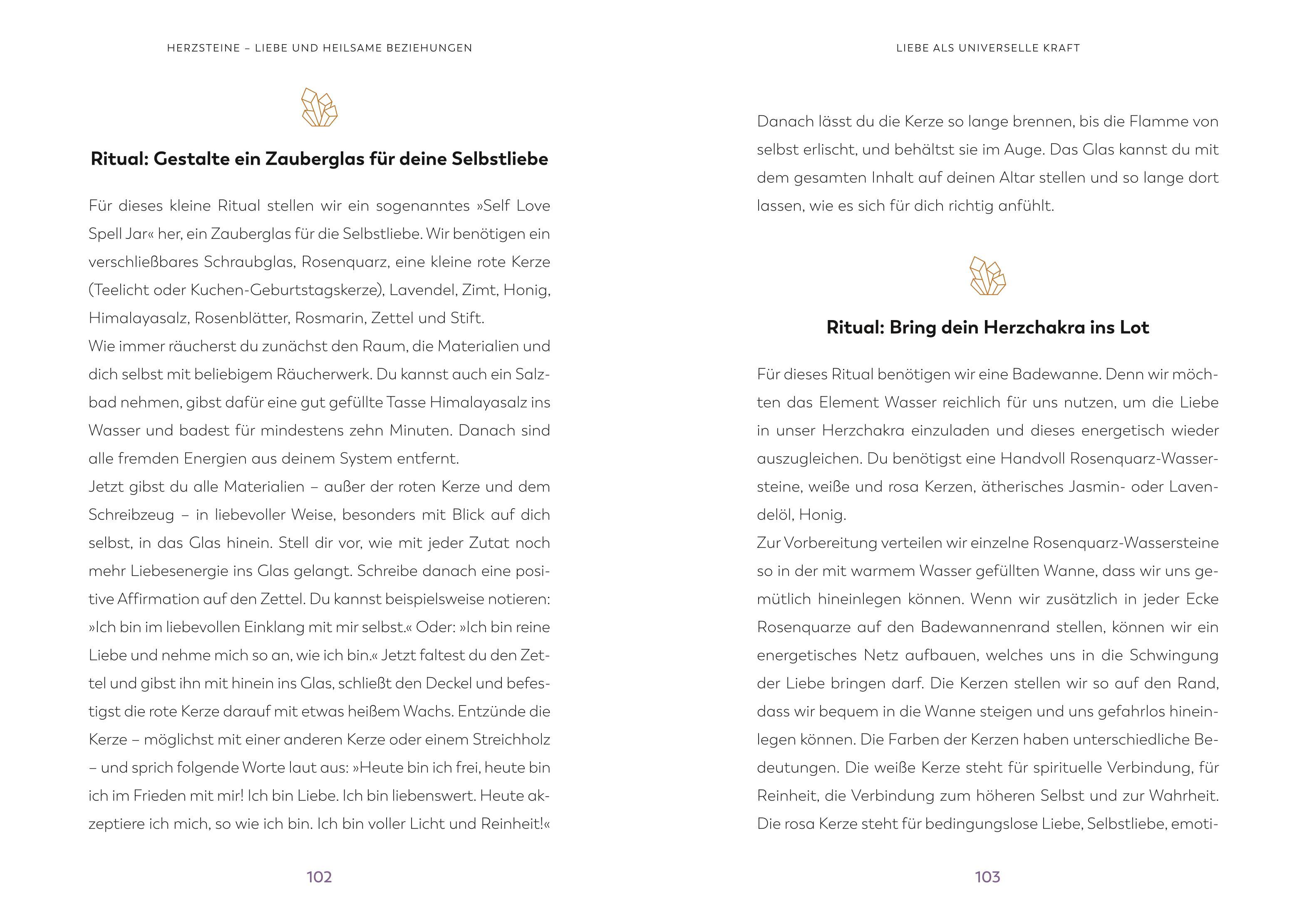 Beispielinhalt (Bild) Die Magie der Heilkristalle