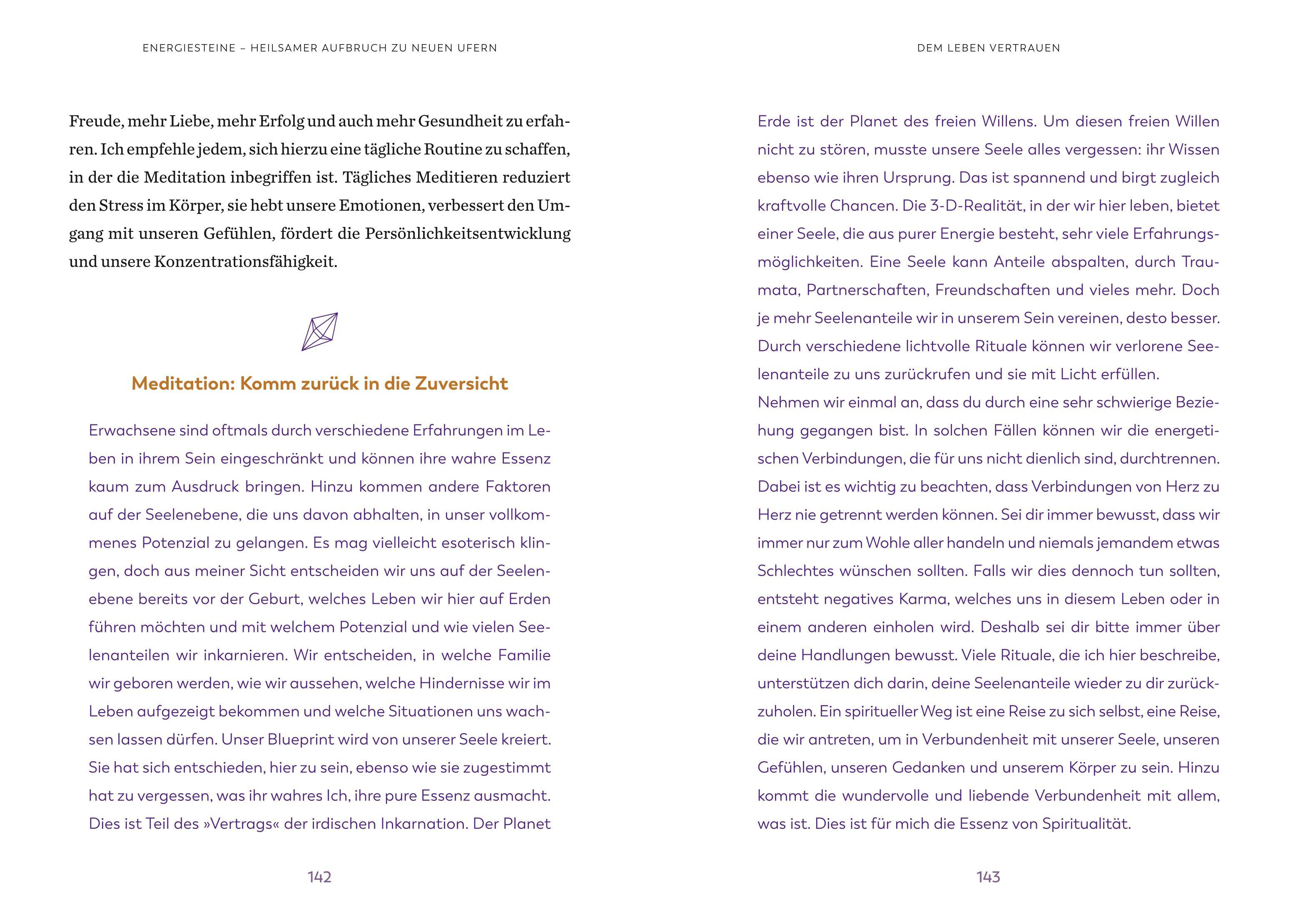 Beispielinhalt (Bild) Die Magie der Heilkristalle