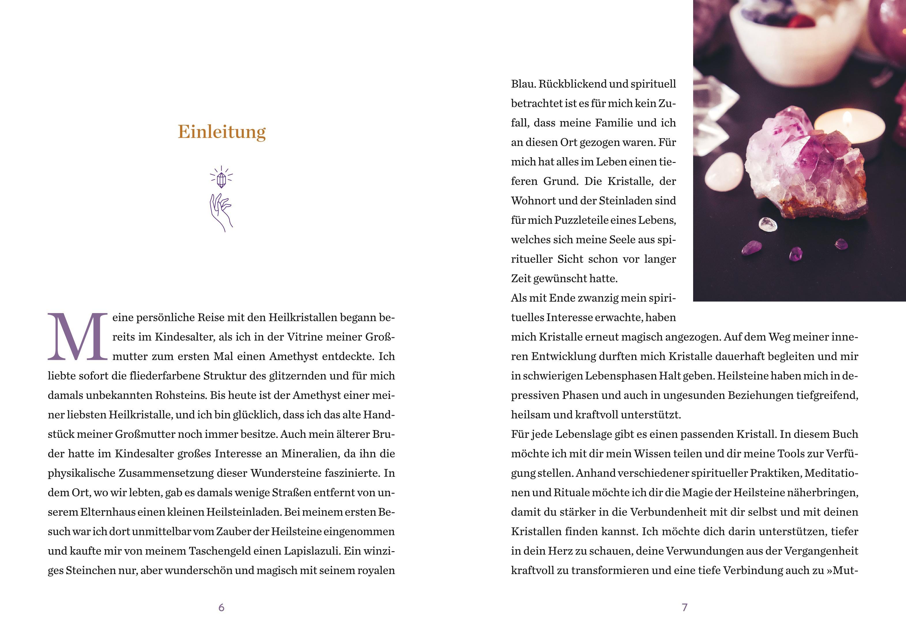 Beispielinhalt (Bild) Die Magie der Heilkristalle