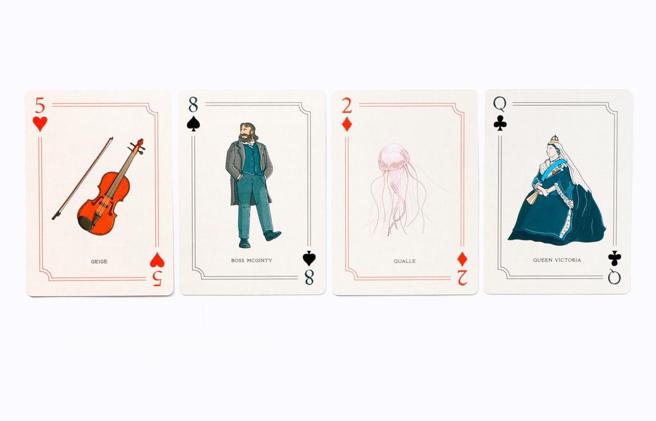 Beispielinhalt (Bild) Sherlock Holmes Spielkarten