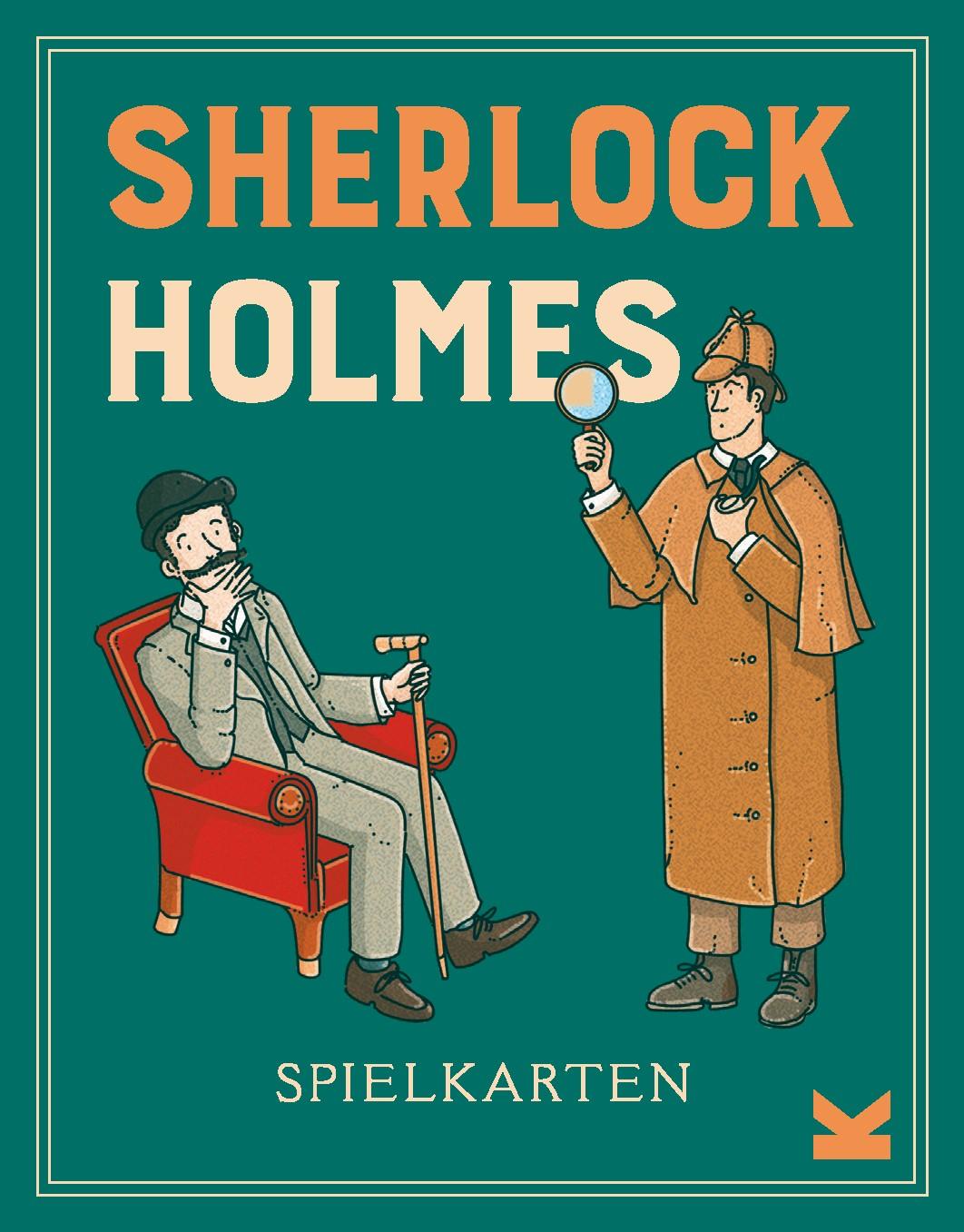 Vorderes Coverbild Sherlock Holmes Spielkarten