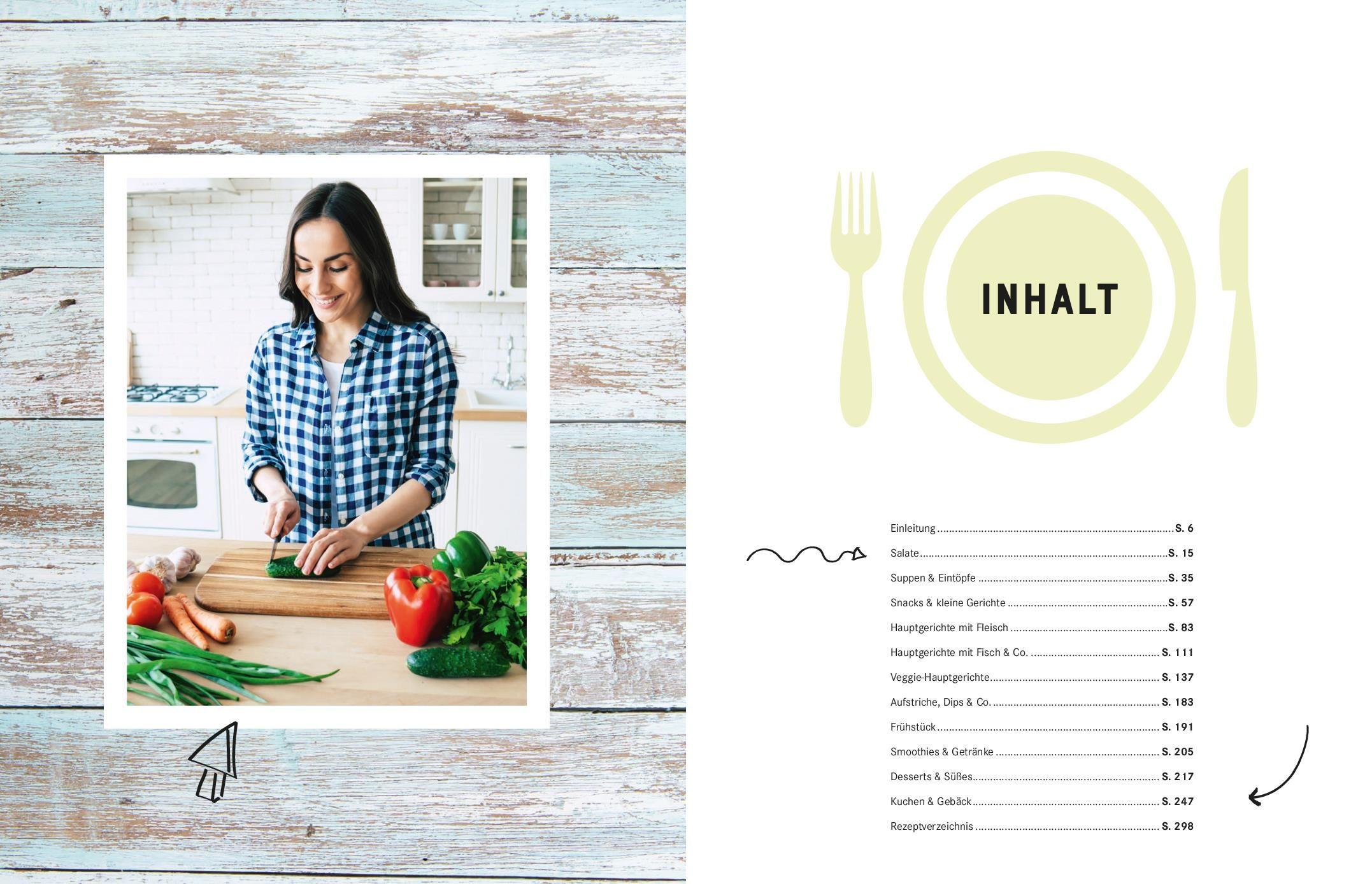 Beispielinhalt (Bild) 365 Zuckerfrei-Rezepte