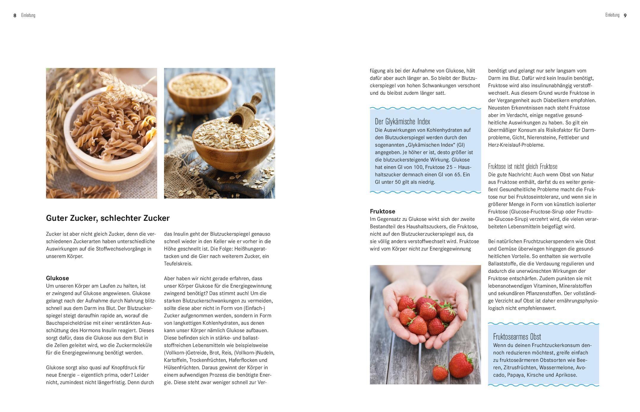 Beispielinhalt (Bild) 365 Zuckerfrei-Rezepte