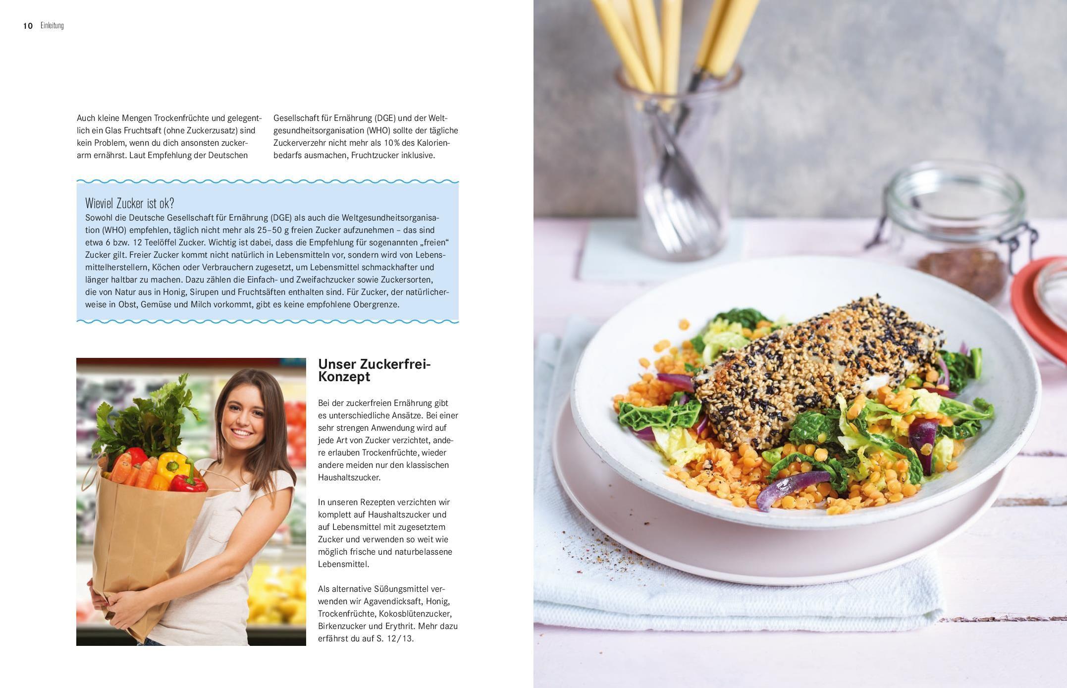 Beispielinhalt (Bild) 365 Zuckerfrei-Rezepte