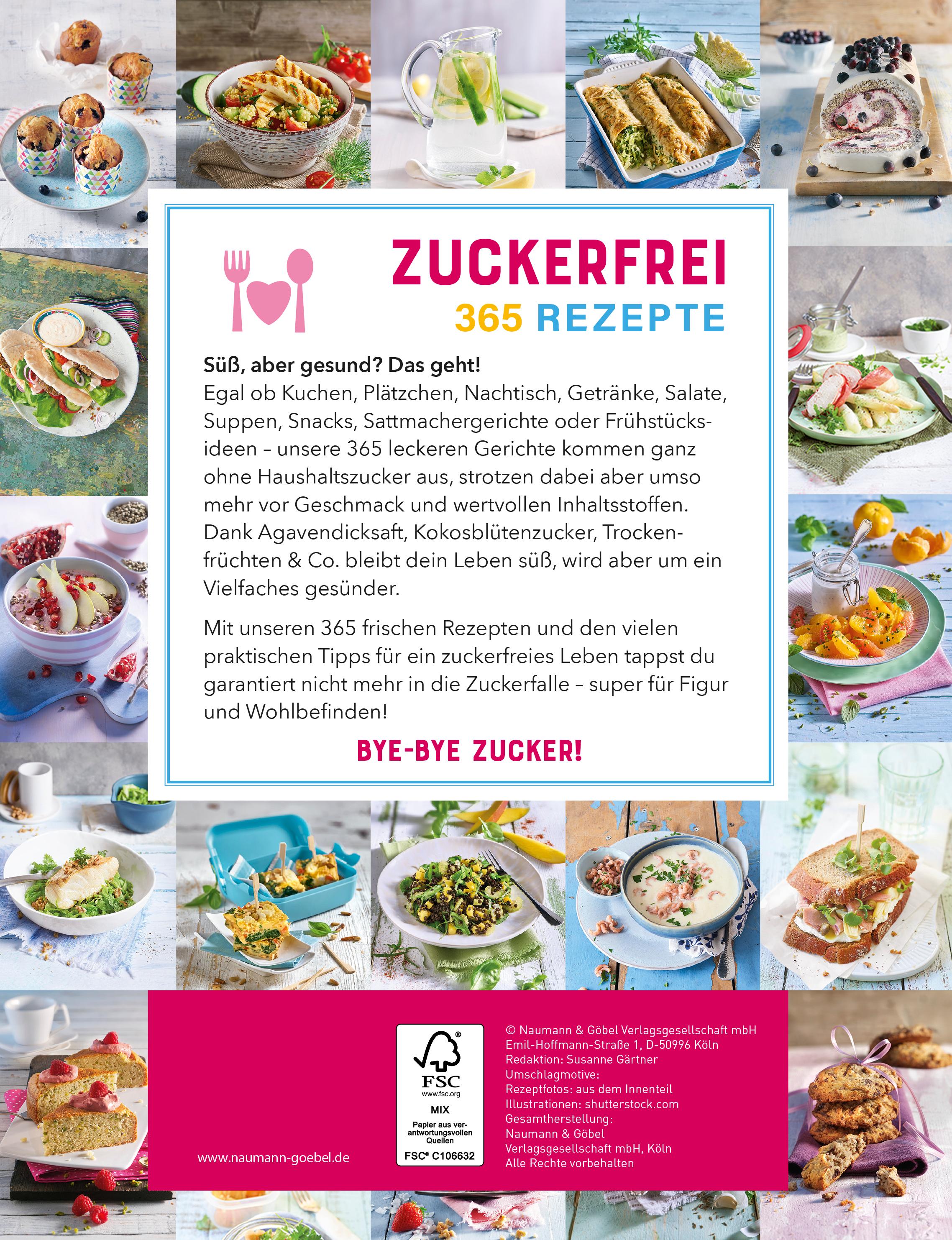 Rückseitencover 365 Zuckerfrei-Rezepte