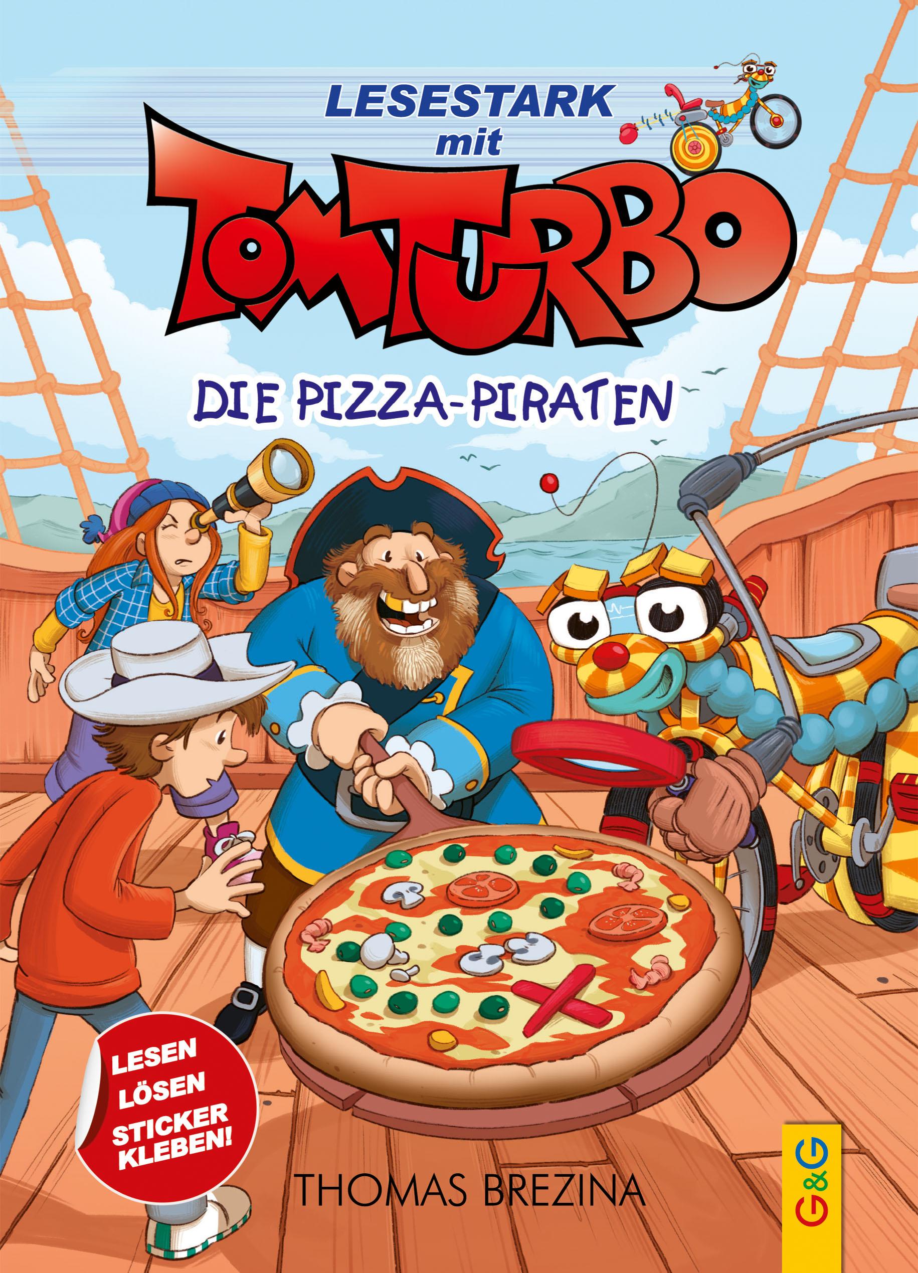Vorderes Coverbild Tom Turbo - Lesestark - Die Pizza-Piraten