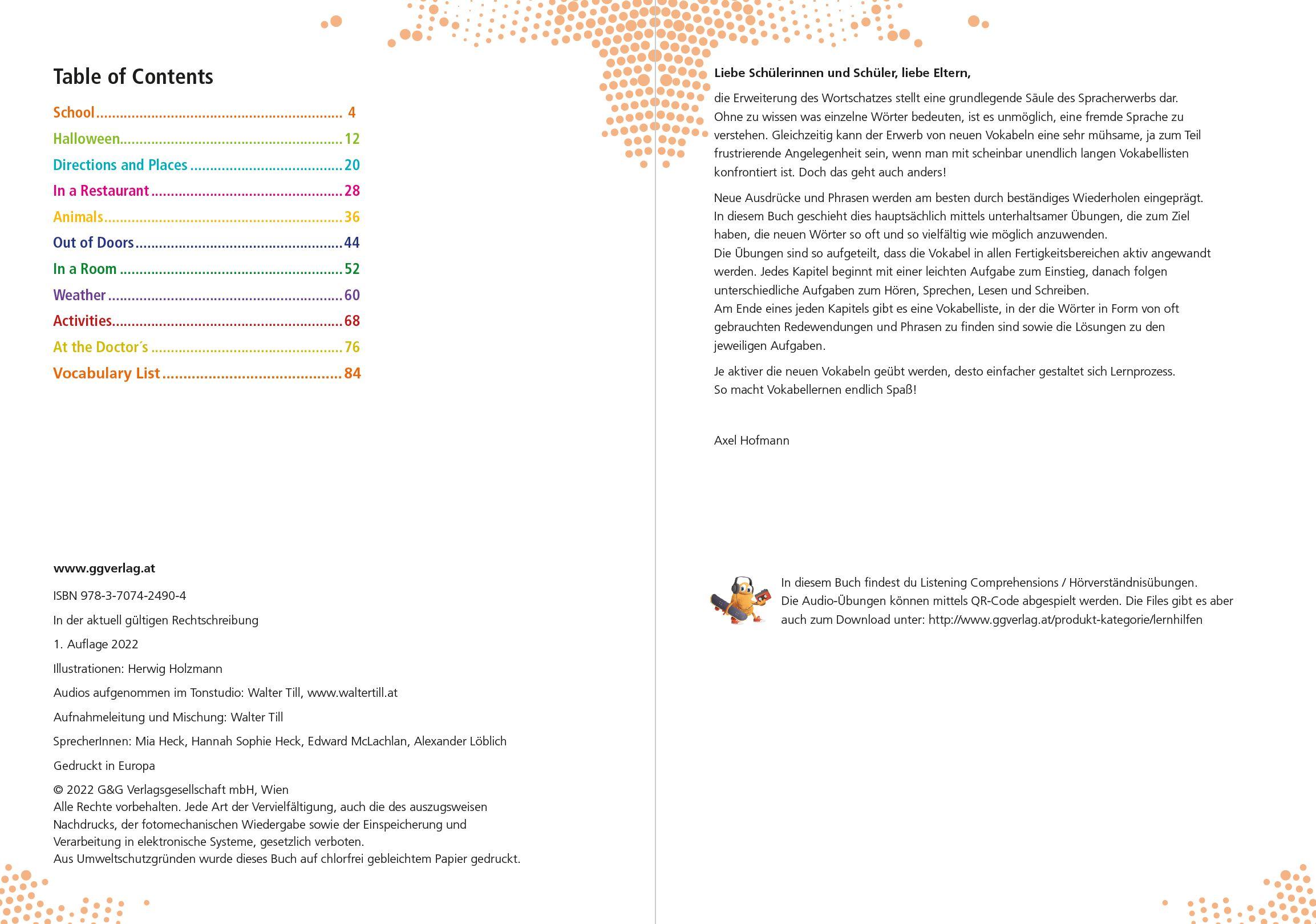 Beispielinhalt (Bild) simple und easy Englisch 2 - Vokabeltrainer