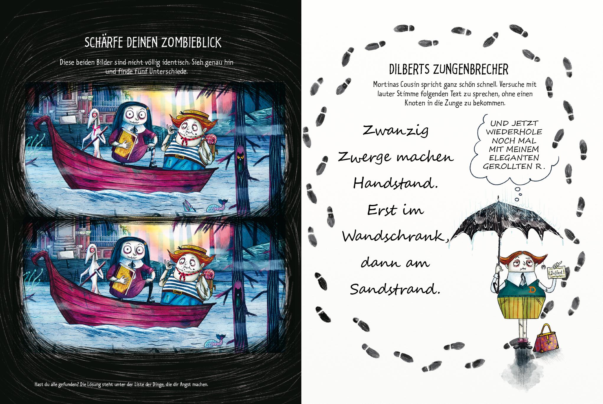 Beispielinhalt (Bild) Spuken lernen mit Mortina - Gruselspaß zum Selbermachen