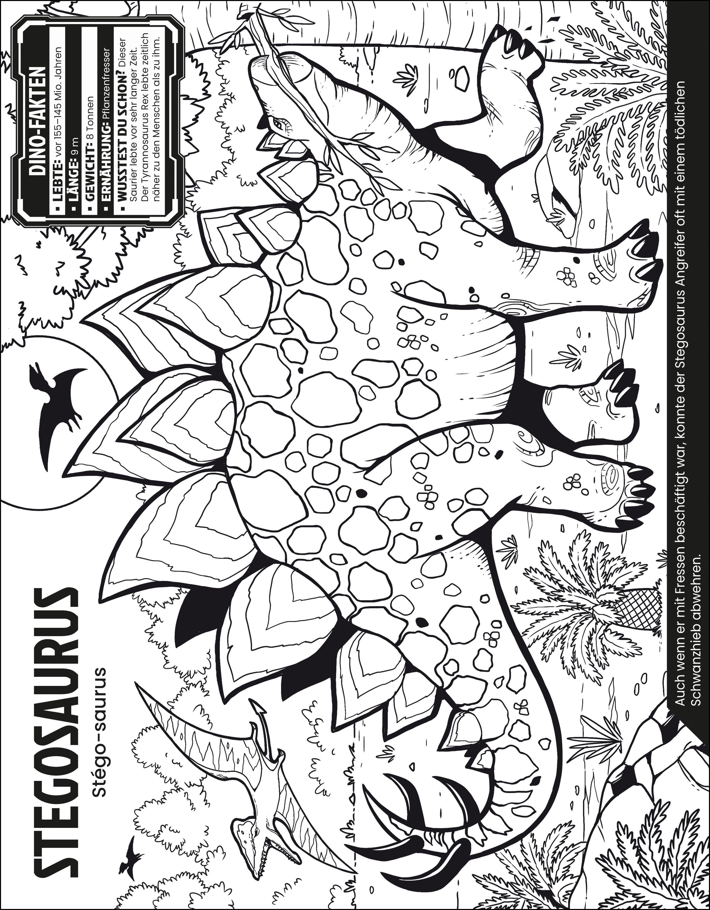 Beispielinhalt (Bild) Der große Ausmalspaß: Dinosaurier