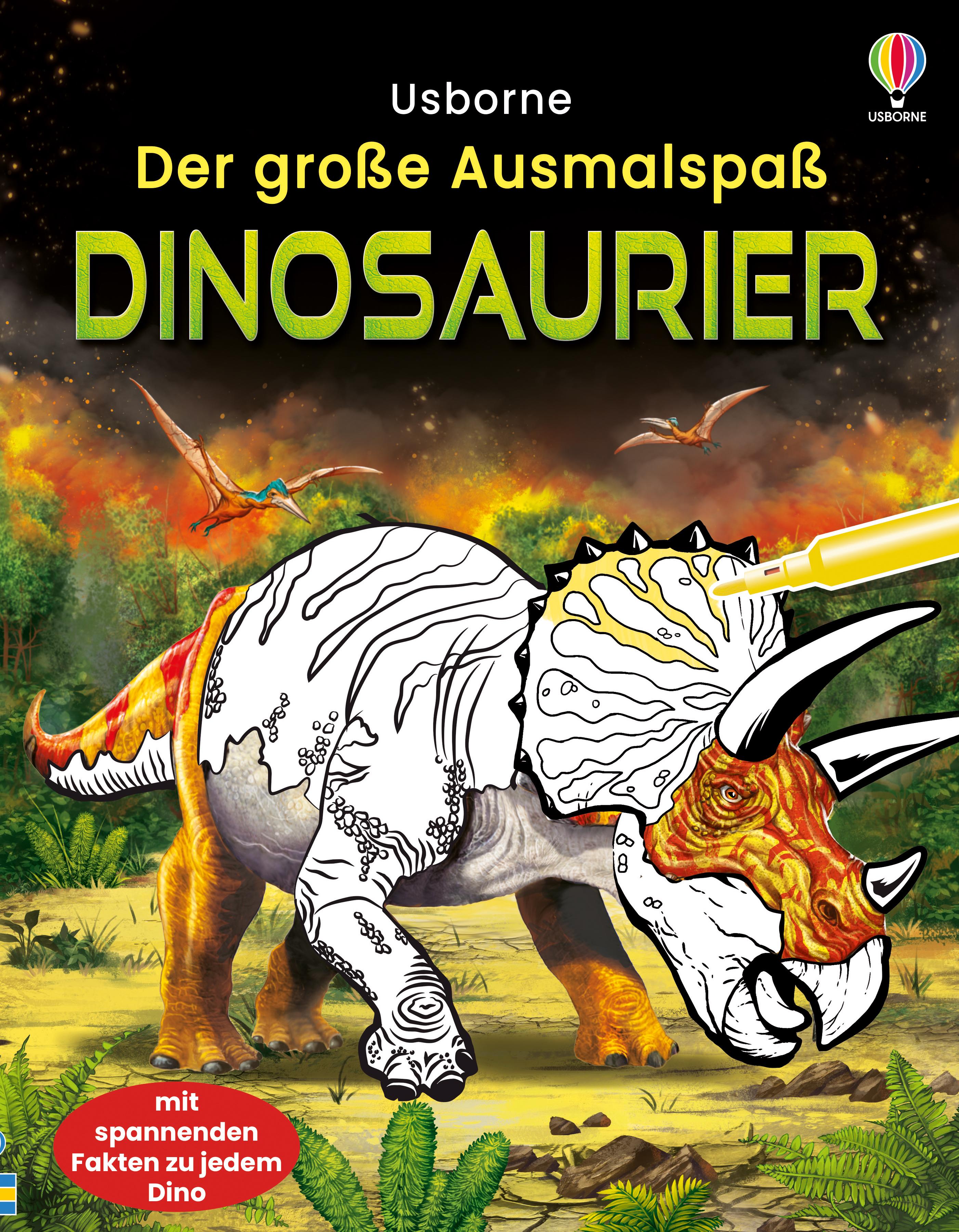 Vorderes Coverbild Der große Ausmalspaß: Dinosaurier