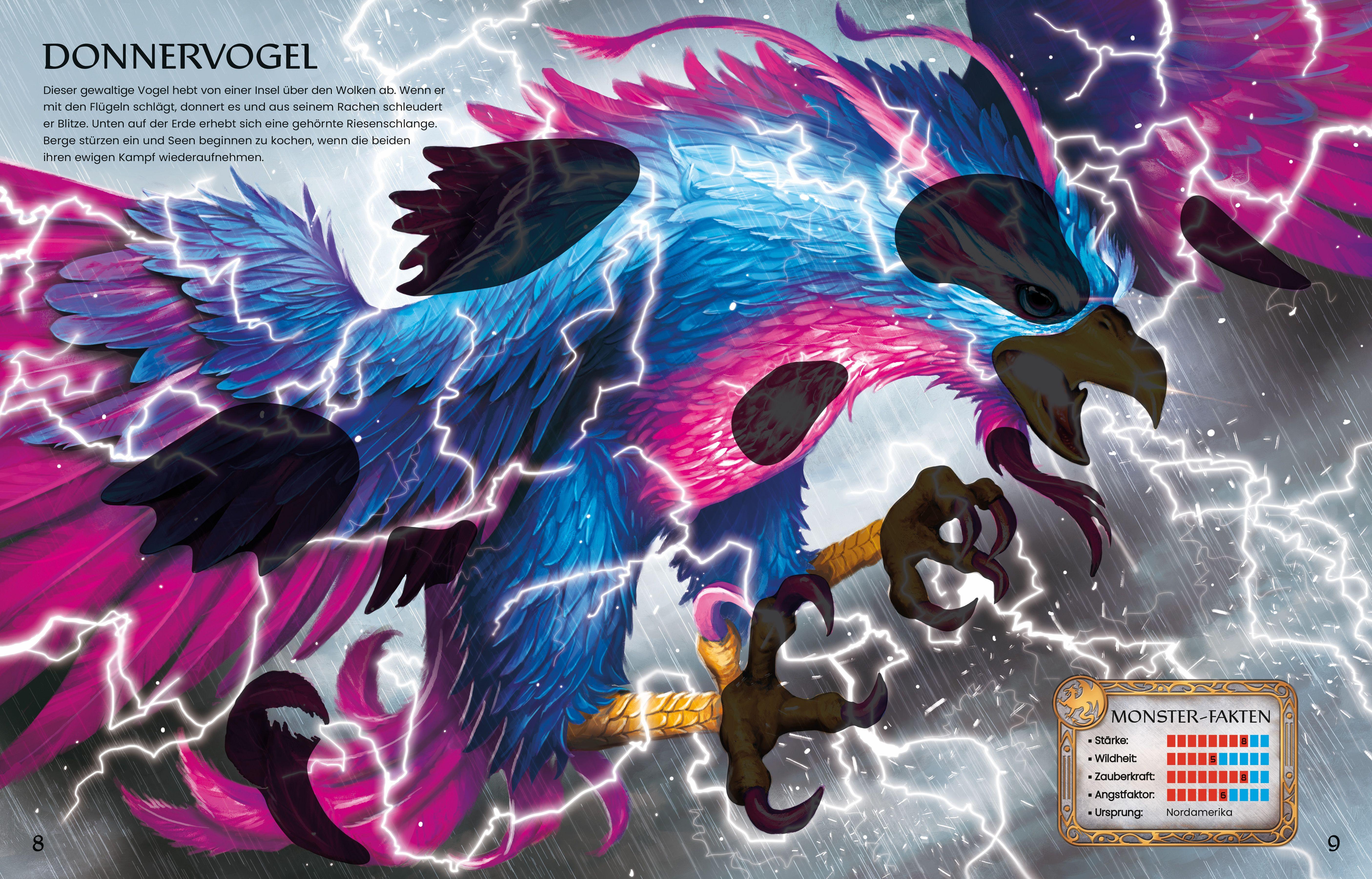 Beispielinhalt (Bild) Der große Stickerspaß: Mythische Monster