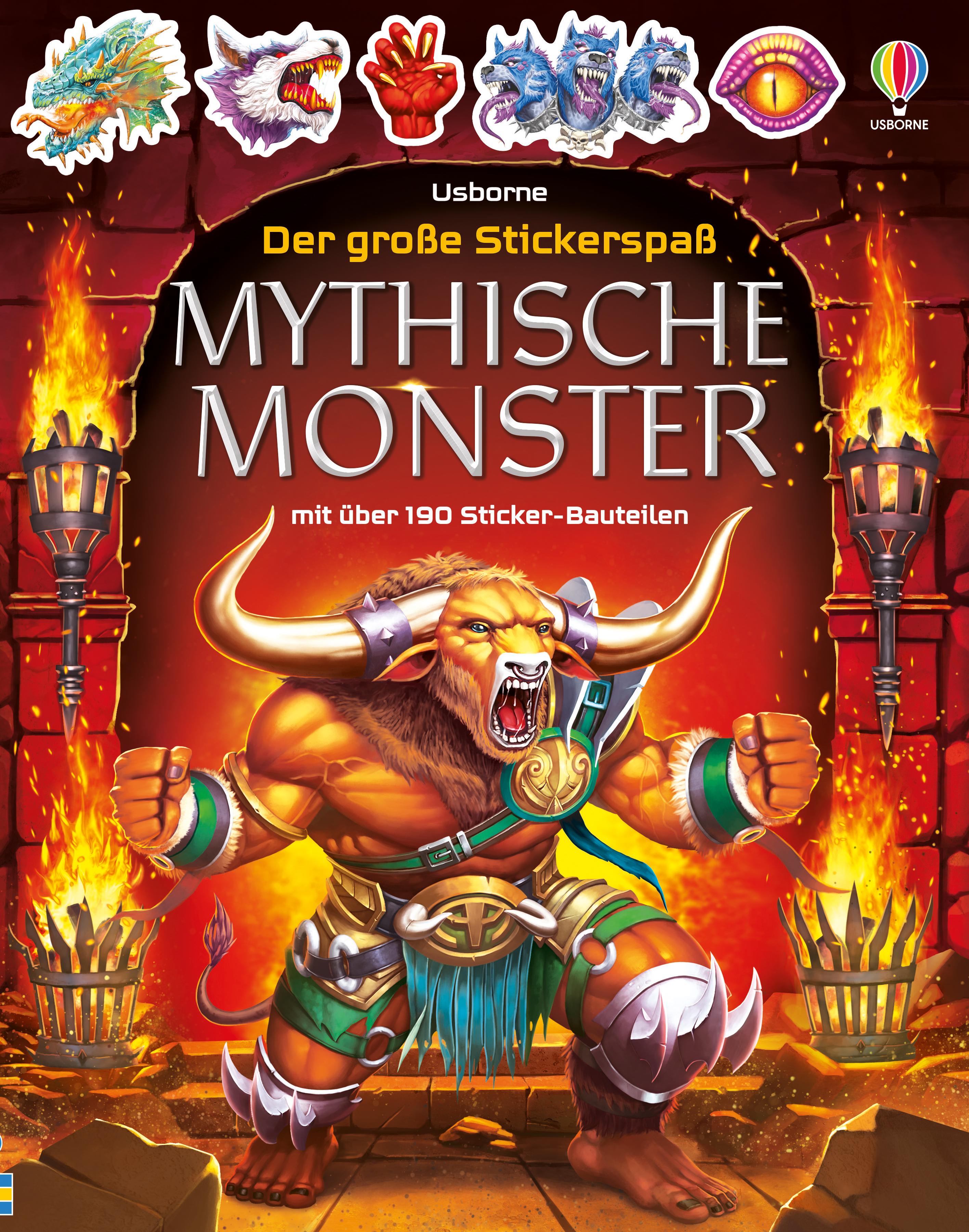Vorderes Coverbild Der große Stickerspaß: Mythische Monster