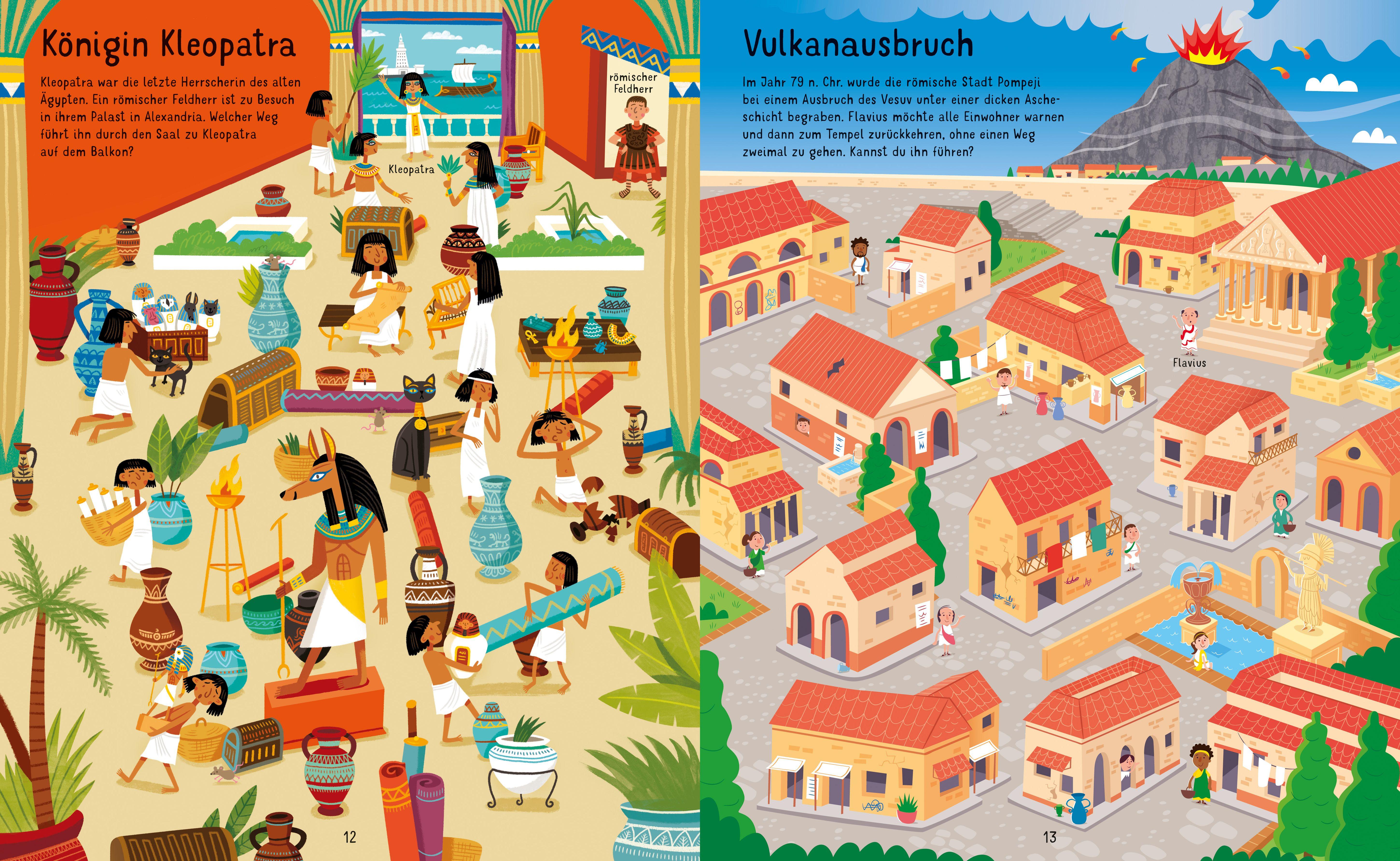 Beispielinhalt (Bild) Der große Labyrinthe-Spaß: Reise durch die Zeit