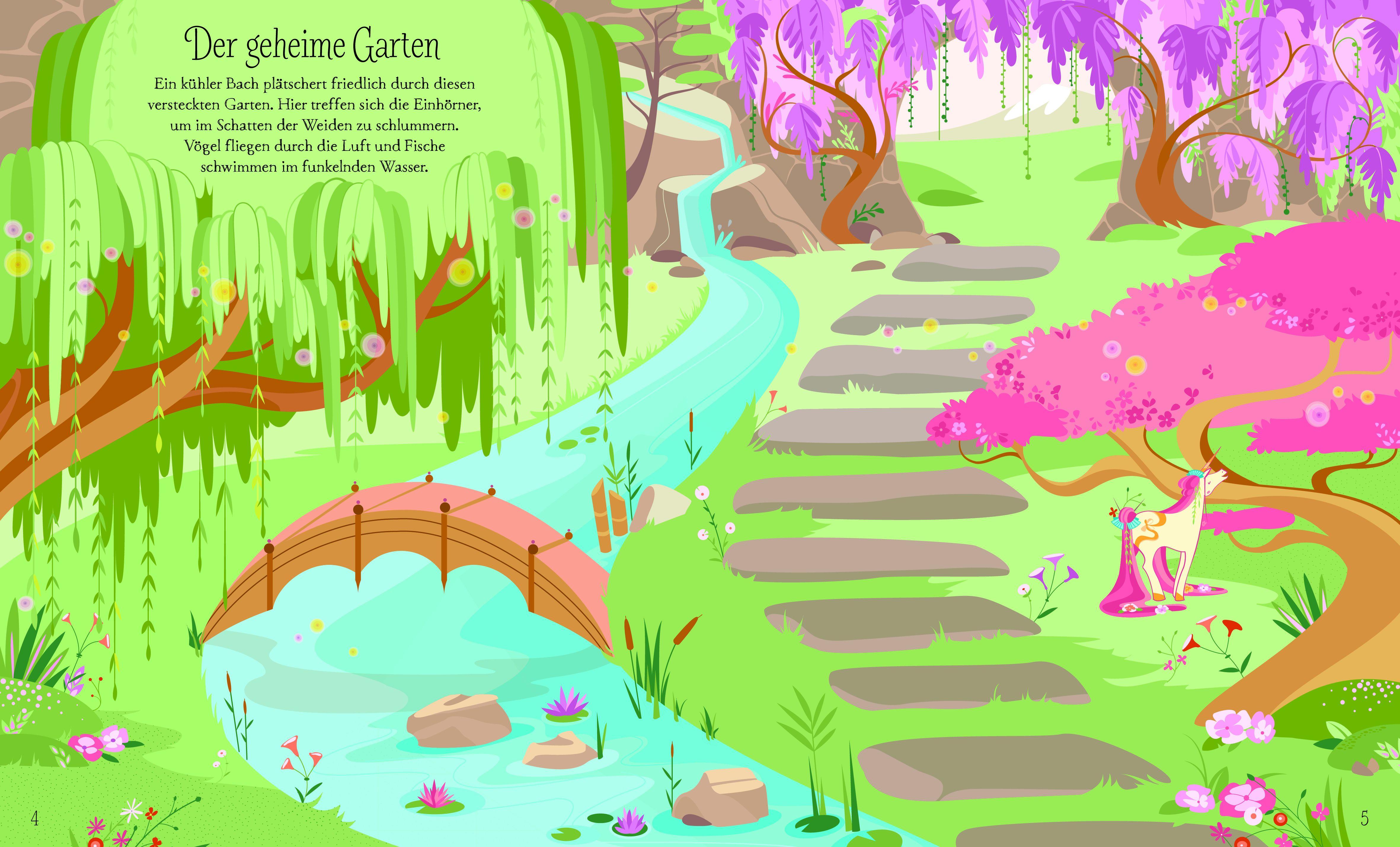 Beispielinhalt (Bild) Puzzle & Buch: Einhörner