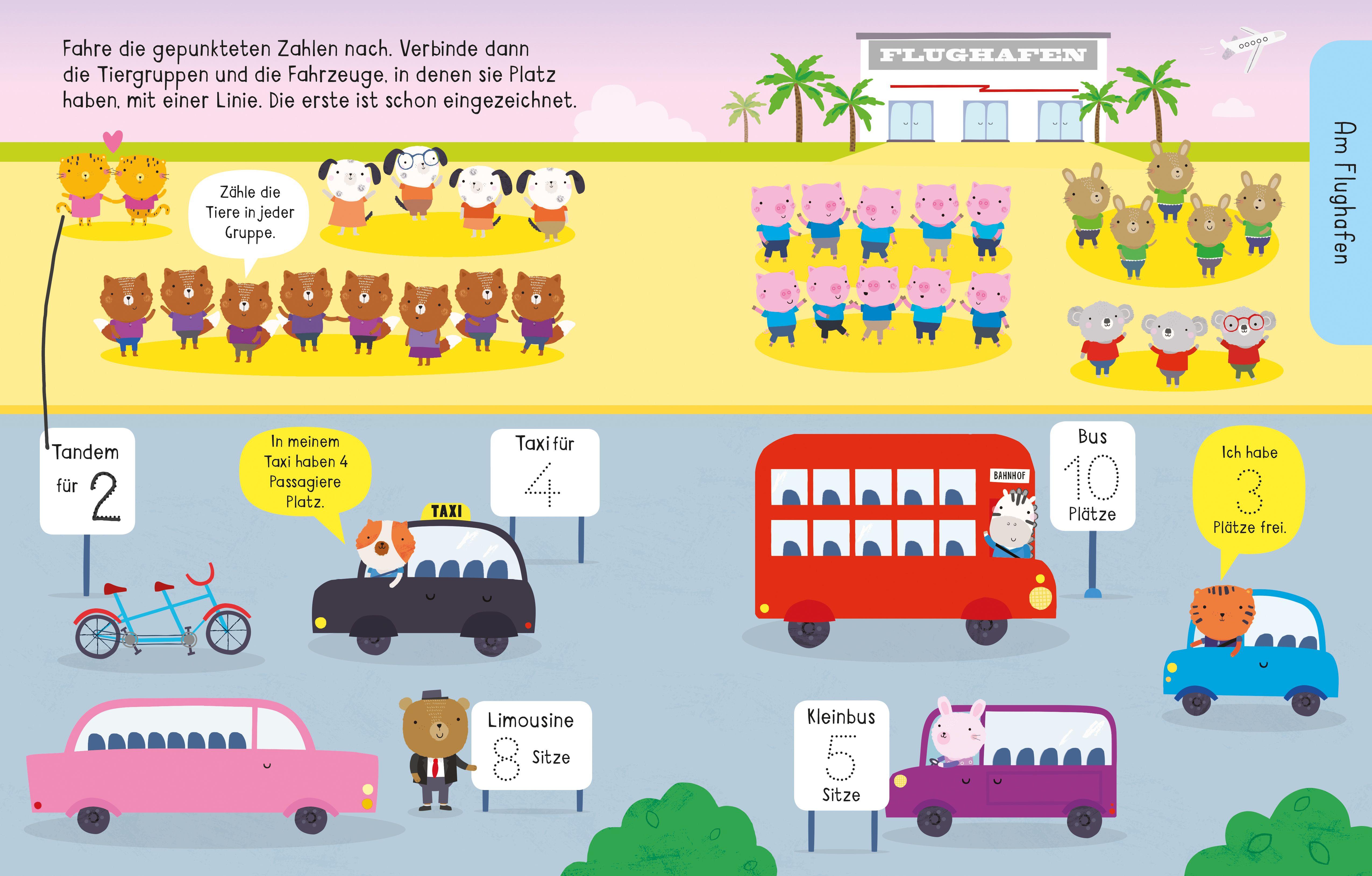 Beispielinhalt (Bild) Mein Wisch-und-weg-Vorschulspaß: Erstes Zählen