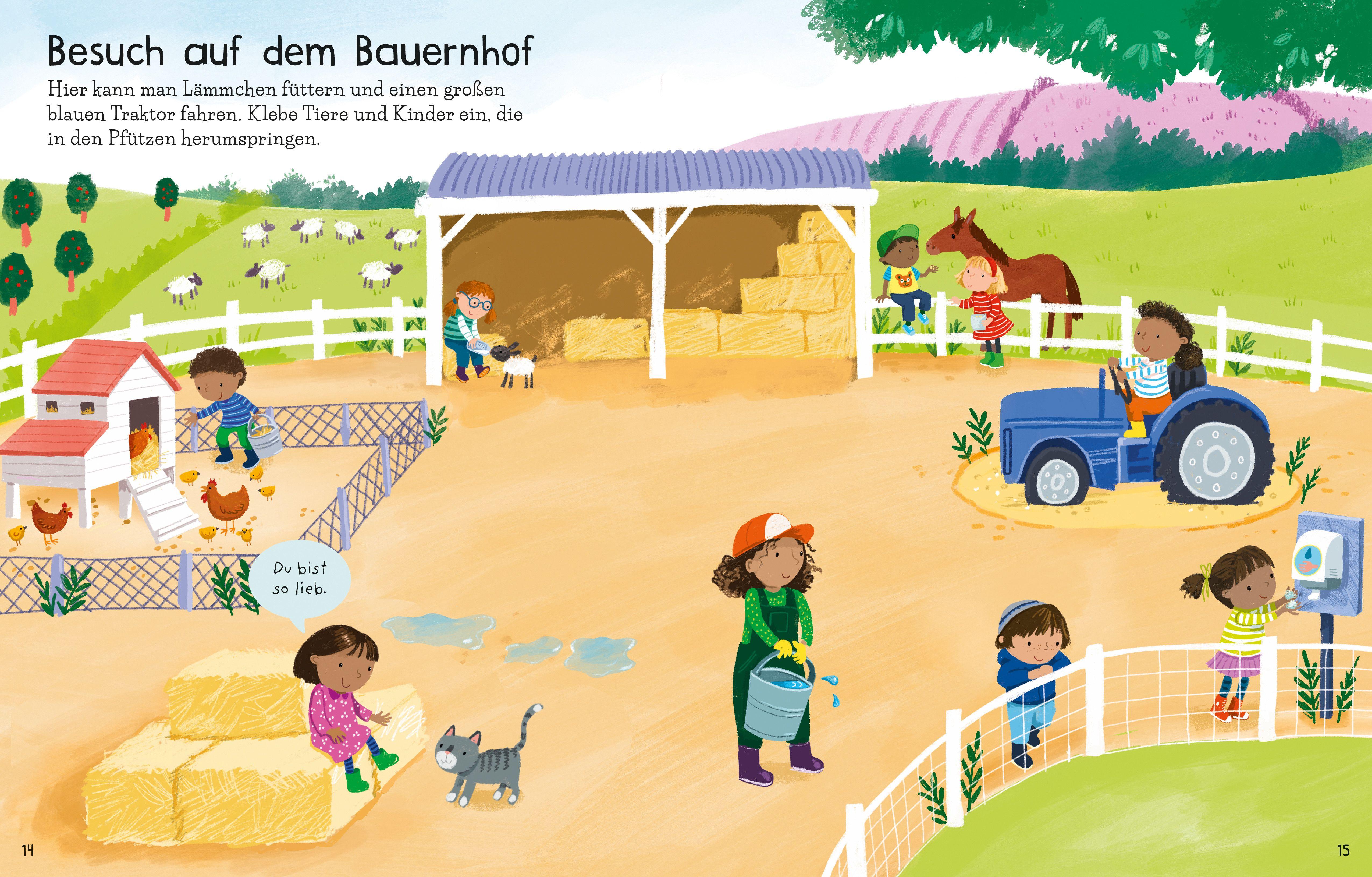 Beispielinhalt (Bild) Mein erstes Stickerbuch: Alle meine Freunde