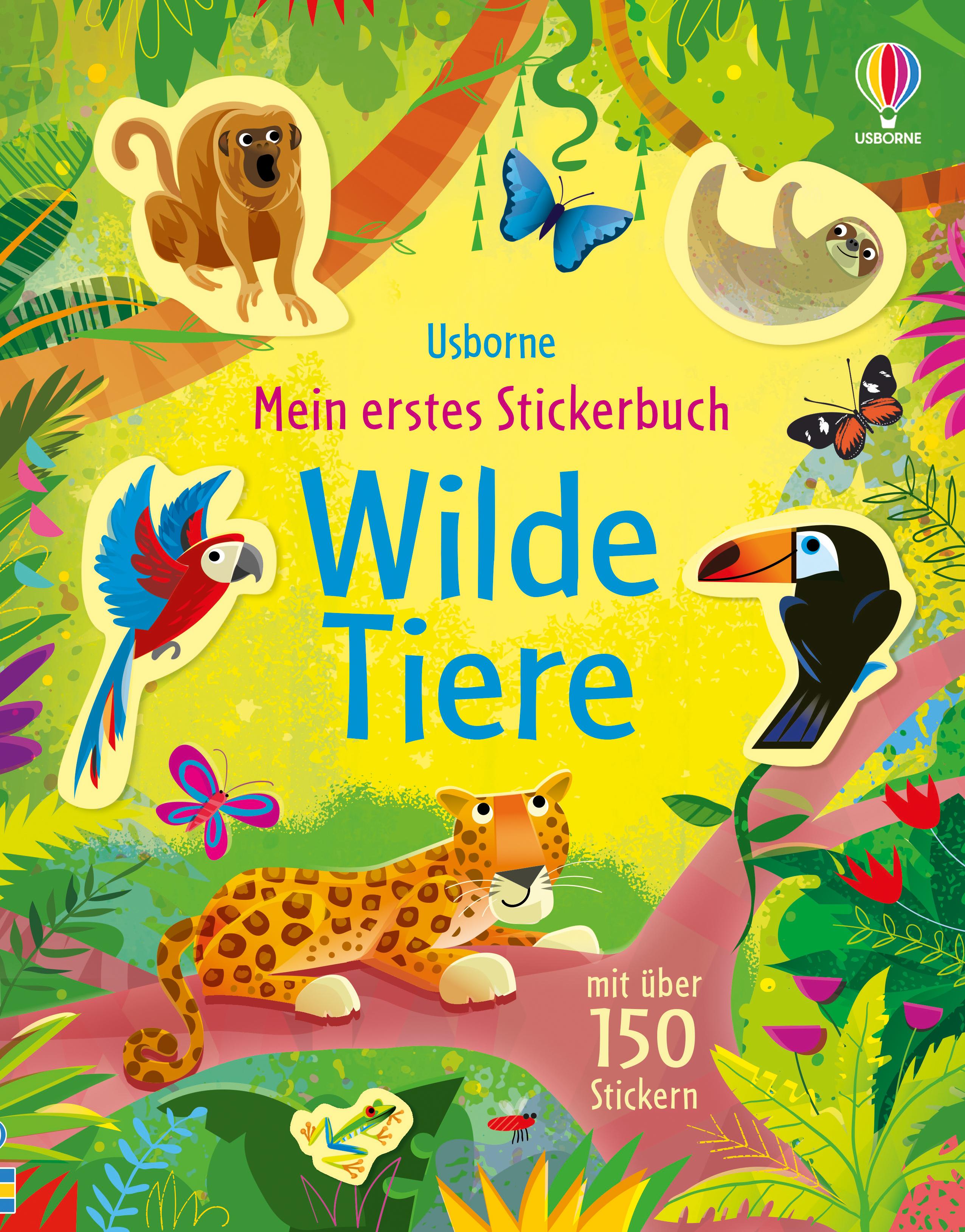 Vorderes Coverbild Mein erstes Stickerbuch: Wilde Tiere
