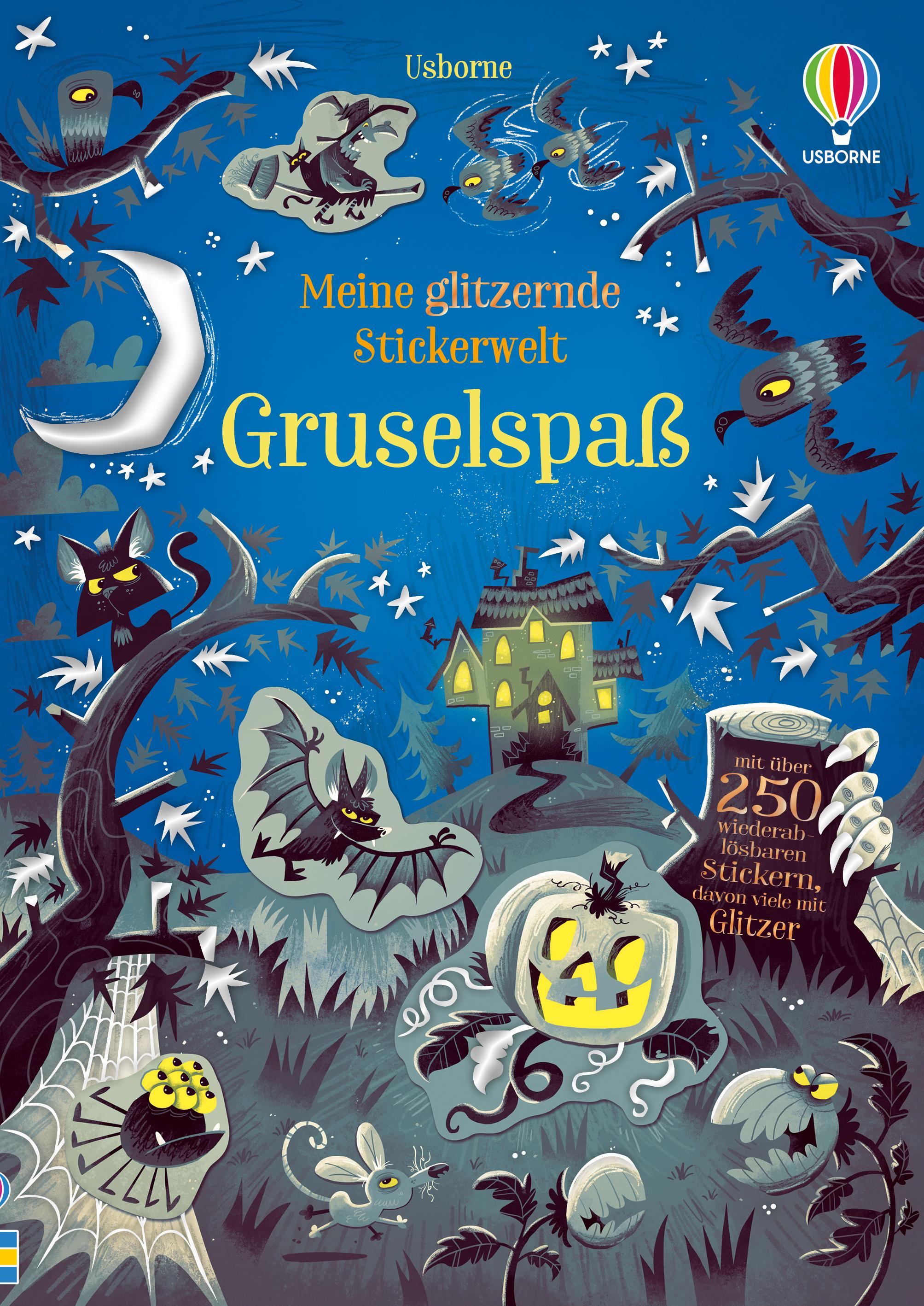 Vorderes Coverbild Meine glitzernde Stickerwelt: Gruselspaß